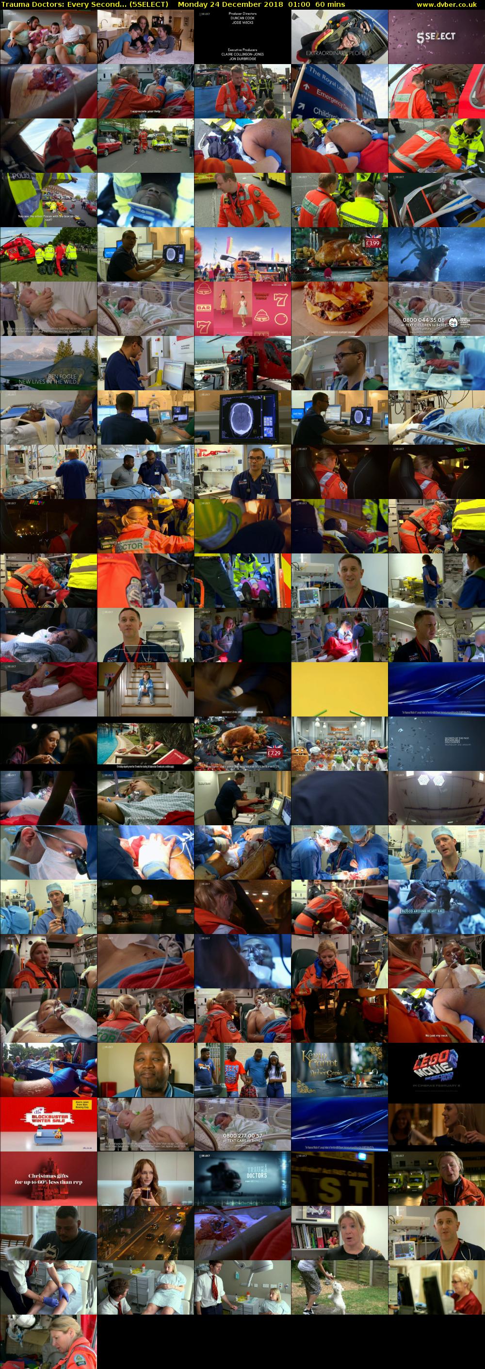 Trauma Doctors: Every Second... (5SELECT) Monday 24 December 2018 01:00 - 02:00