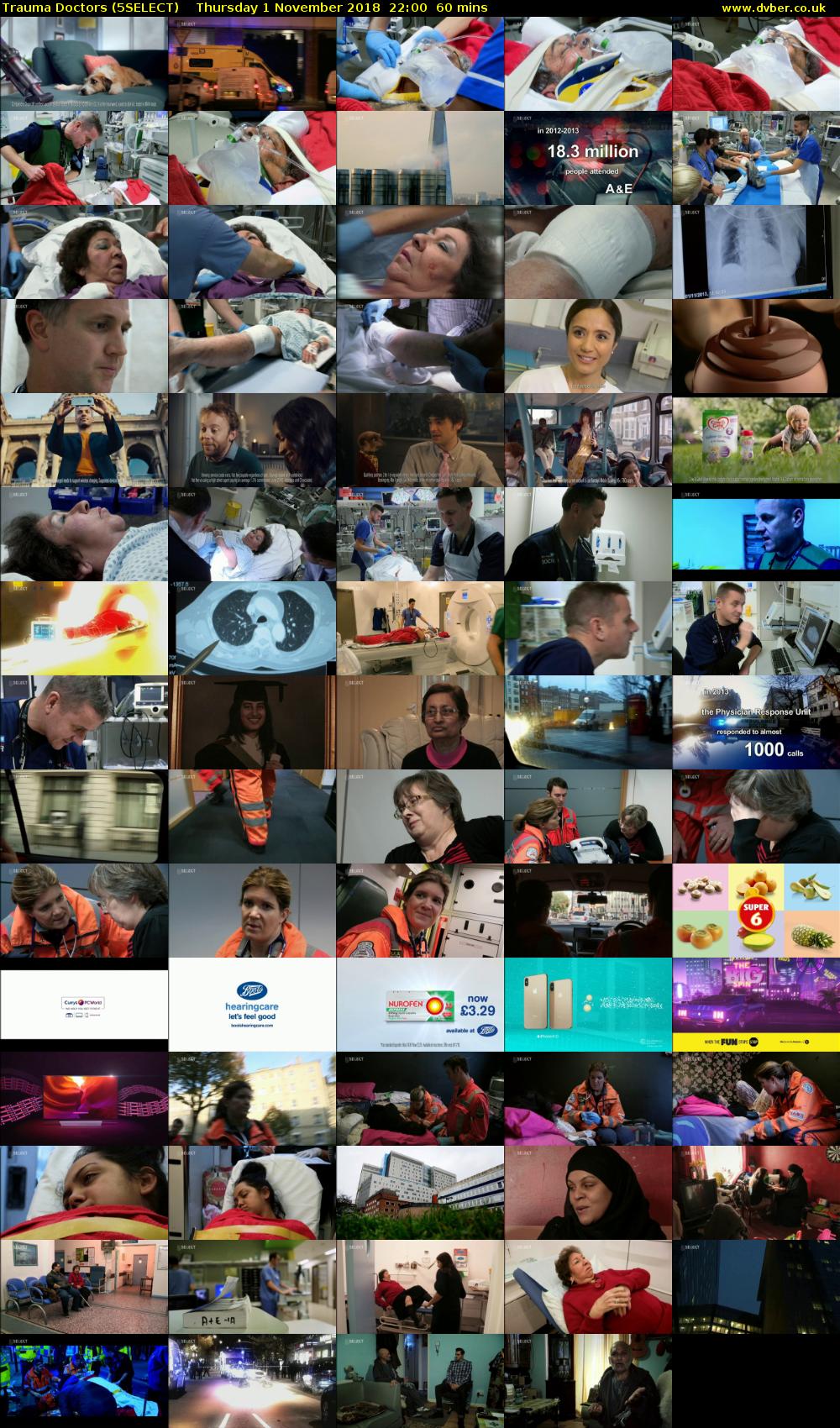 Trauma Doctors (5SELECT) Thursday 1 November 2018 22:00 - 23:00