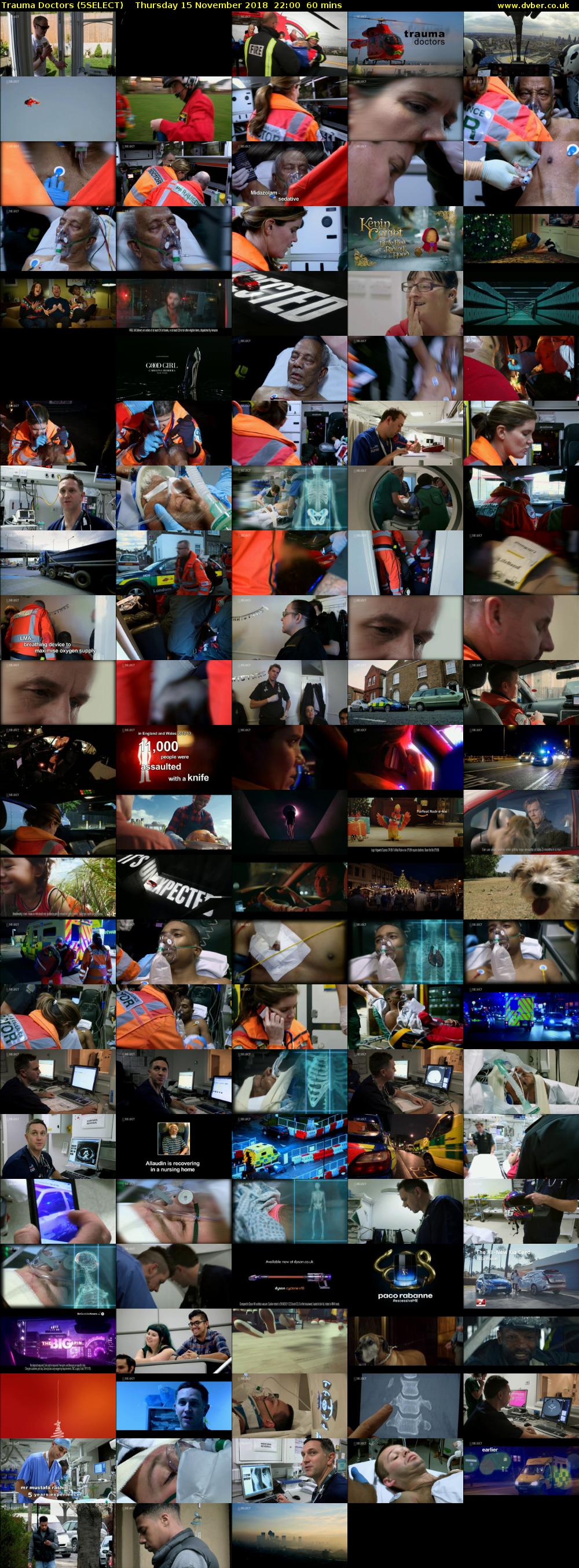 Trauma Doctors (5SELECT) Thursday 15 November 2018 22:00 - 23:00