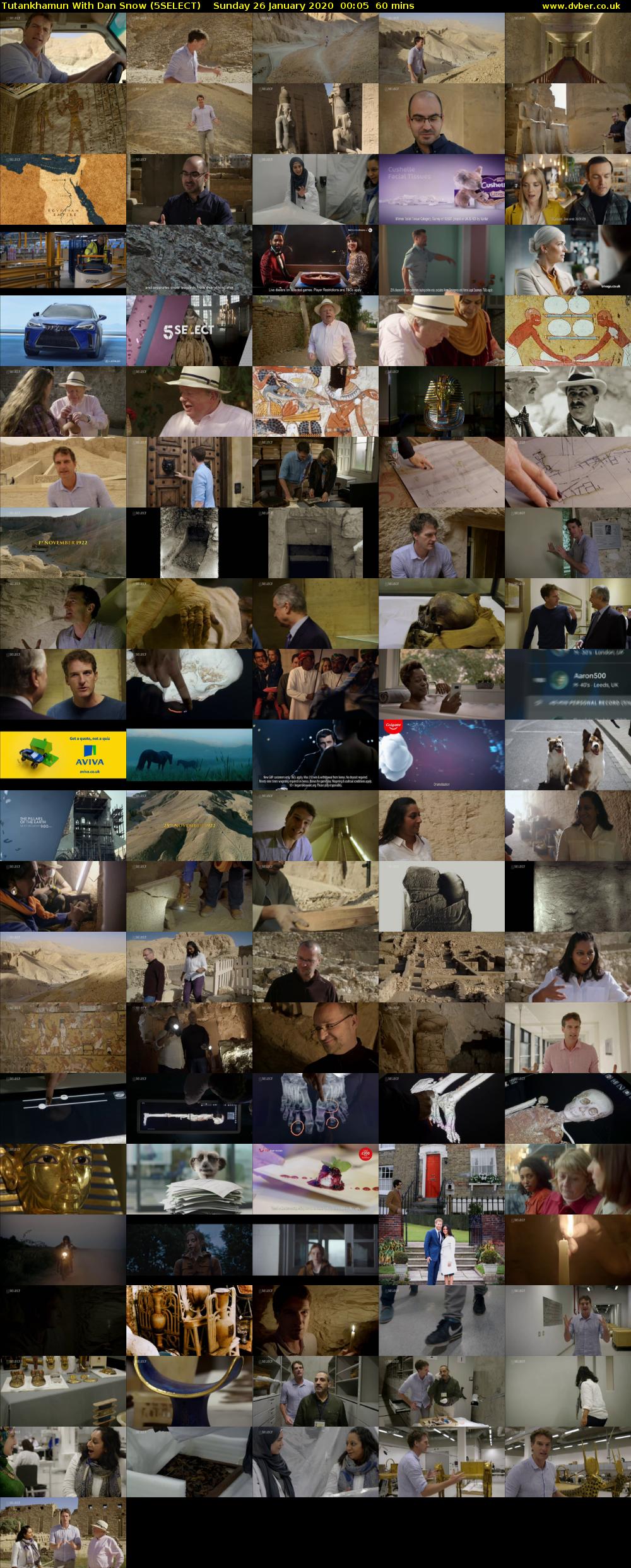 Tutankhamun With Dan Snow (5SELECT) Sunday 26 January 2020 00:05 - 01:05