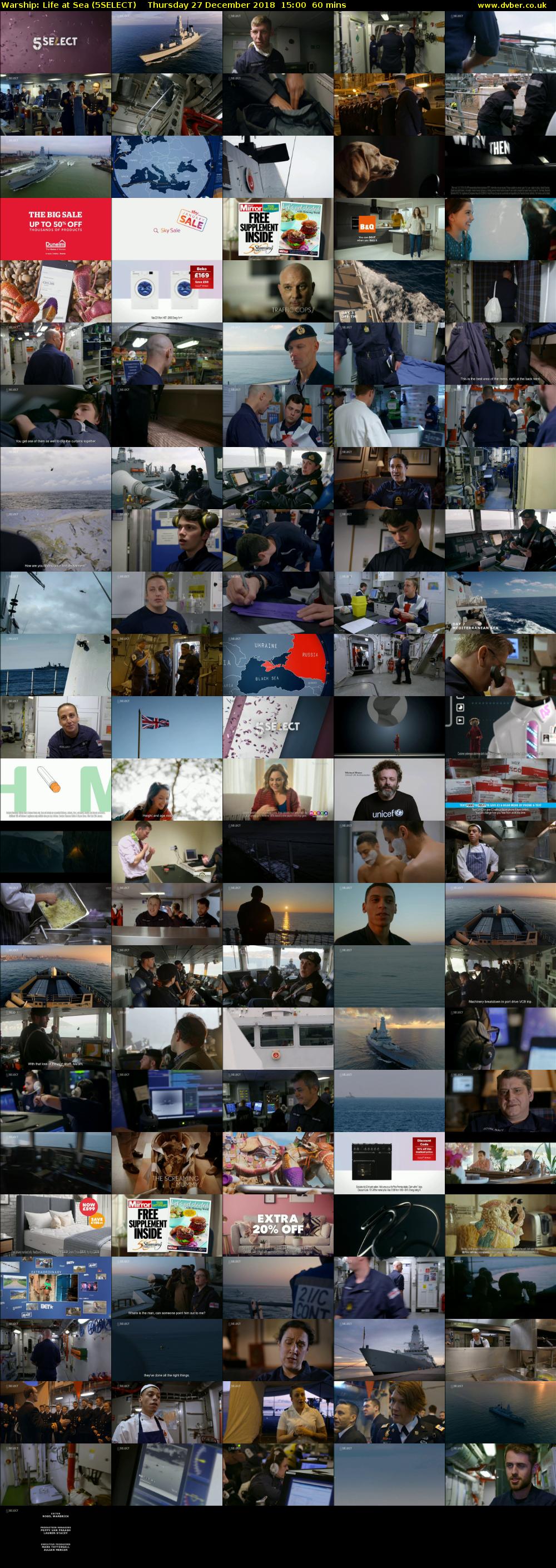 Warship: Life at Sea (5SELECT) Thursday 27 December 2018 15:00 - 16:00