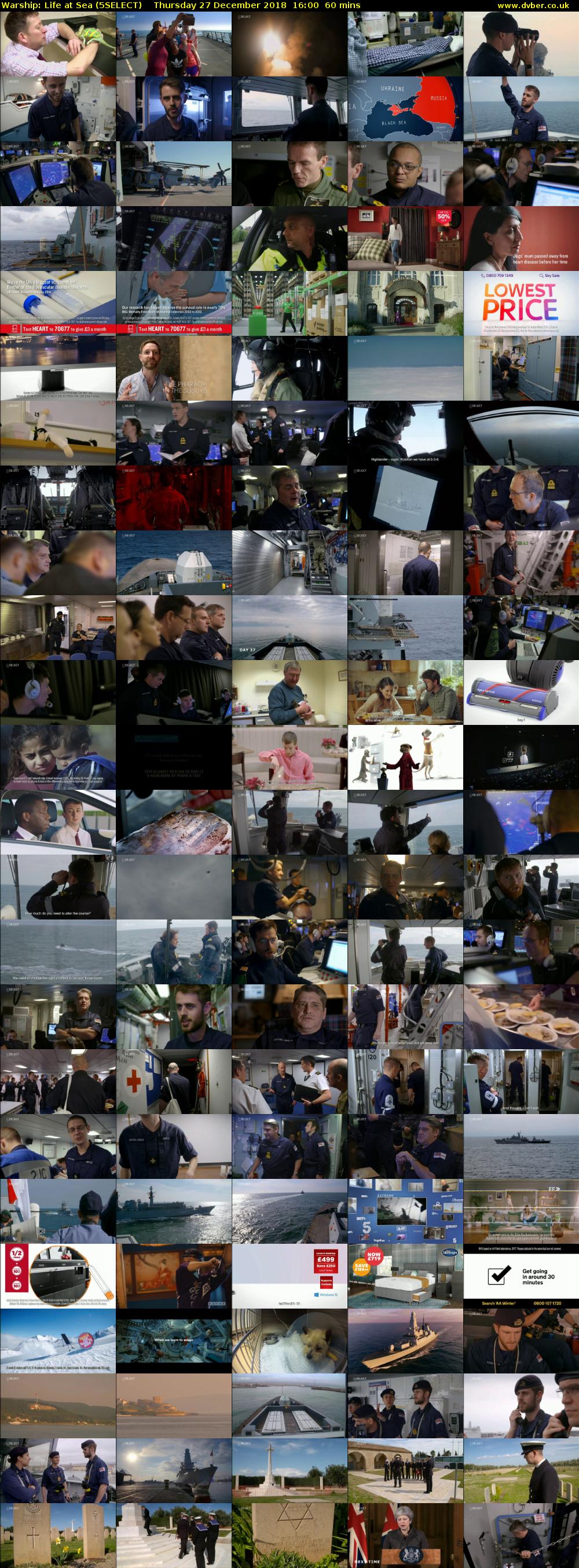 Warship: Life at Sea (5SELECT) Thursday 27 December 2018 16:00 - 17:00