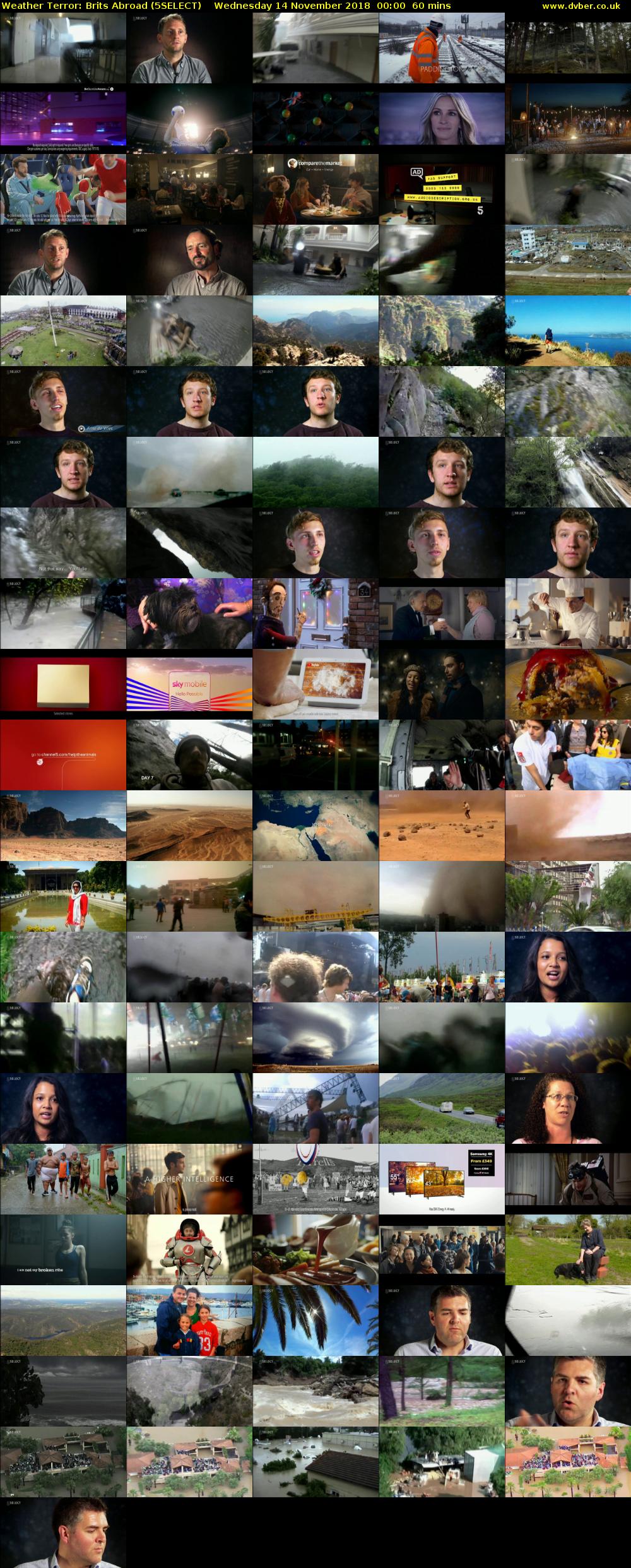 Weather Terror: Brits Abroad (5SELECT) Wednesday 14 November 2018 00:00 - 01:00