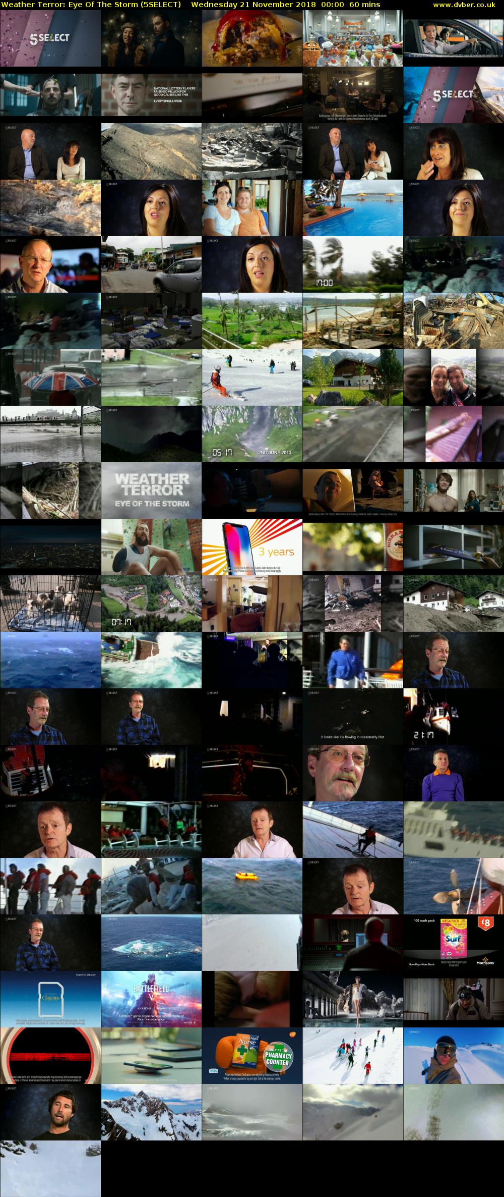 Weather Terror: Eye Of The Storm (5SELECT) Wednesday 21 November 2018 00:00 - 01:00