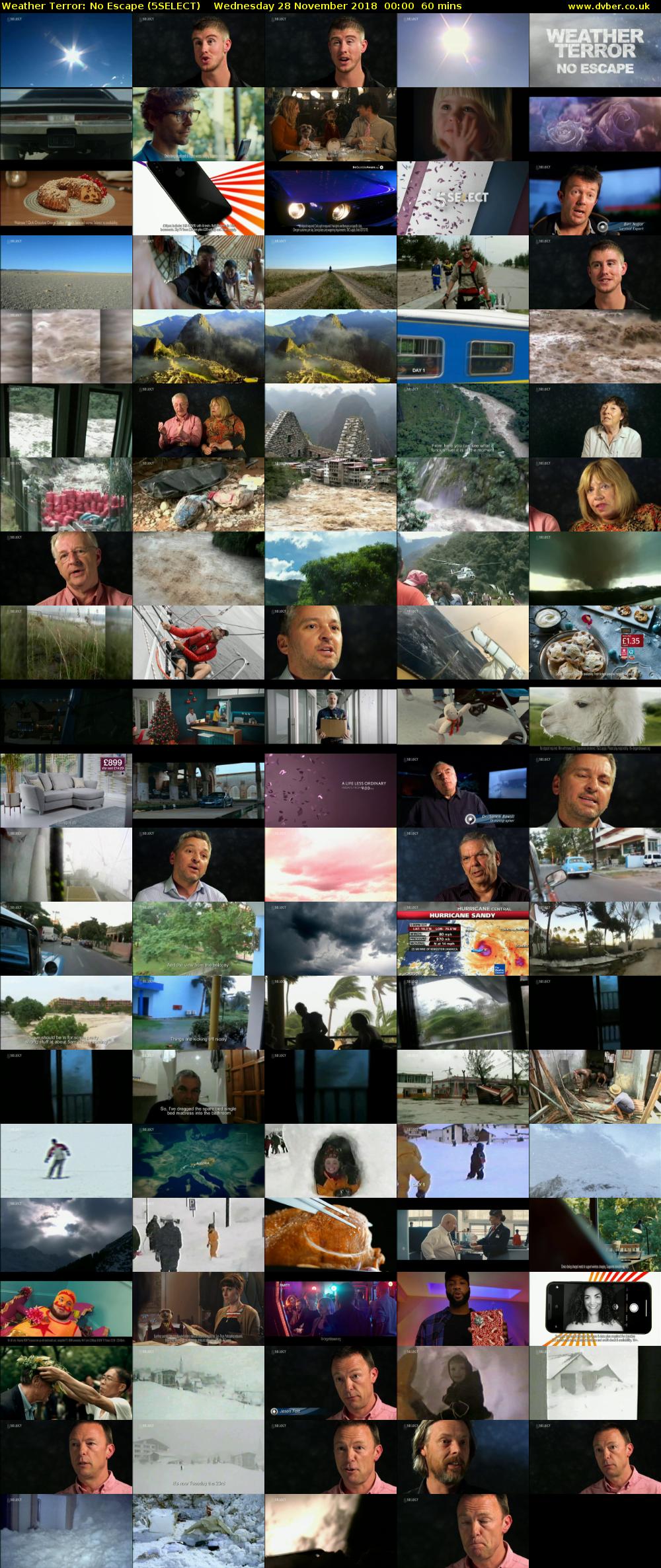 Weather Terror: No Escape (5SELECT) Wednesday 28 November 2018 00:00 - 01:00