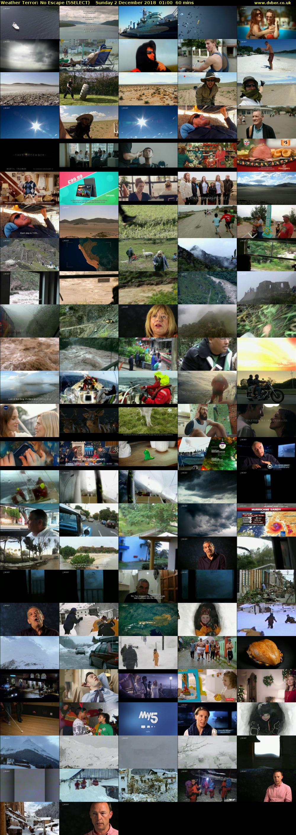 Weather Terror: No Escape (5SELECT) Sunday 2 December 2018 01:00 - 02:00