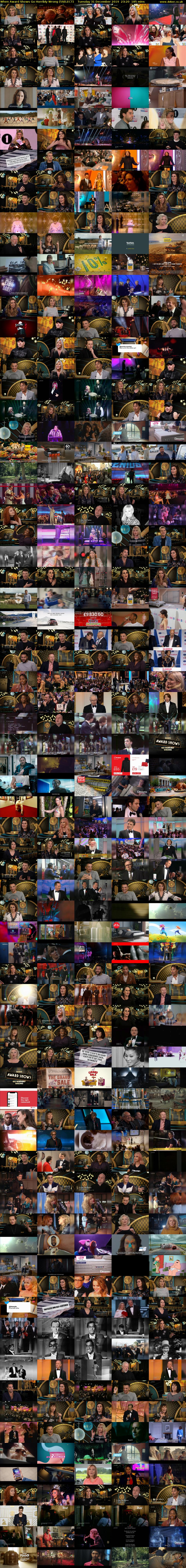 When Award Shows Go Horribly Wrong (5SELECT) Tuesday 31 December 2019 23:20 - 02:25