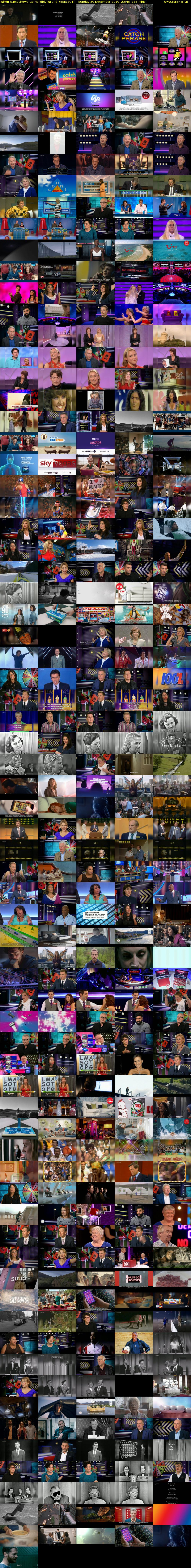 When Gameshows Go Horribly Wrong  (5SELECT) Sunday 29 December 2019 23:45 - 02:50