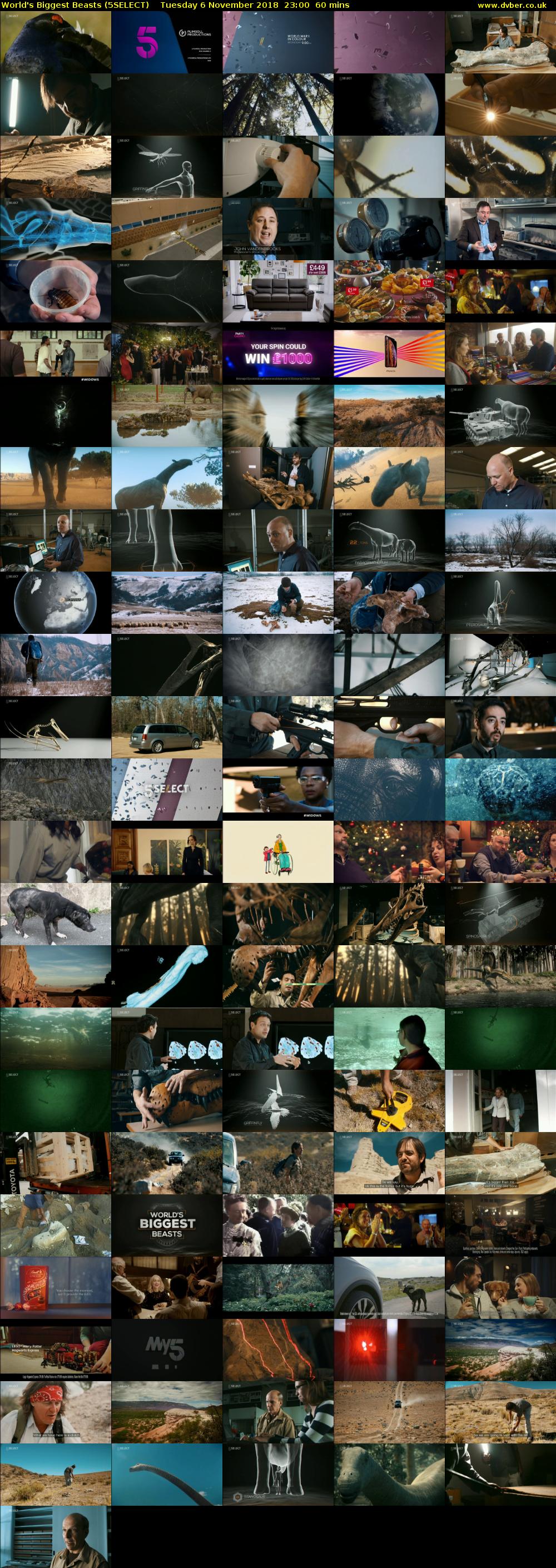 World's Biggest Beasts (5SELECT) Tuesday 6 November 2018 23:00 - 00:00