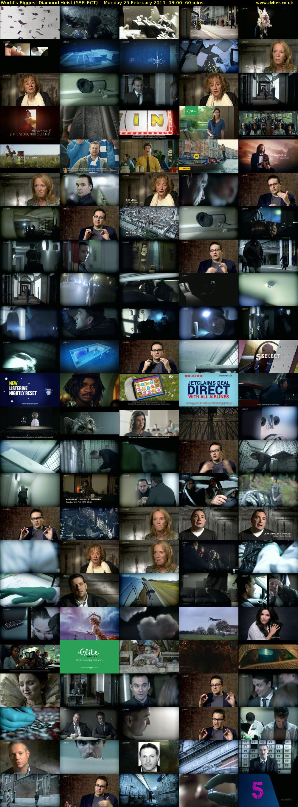 World's Biggest Diamond Heist (5SELECT) Monday 25 February 2019 03:00 - 04:00