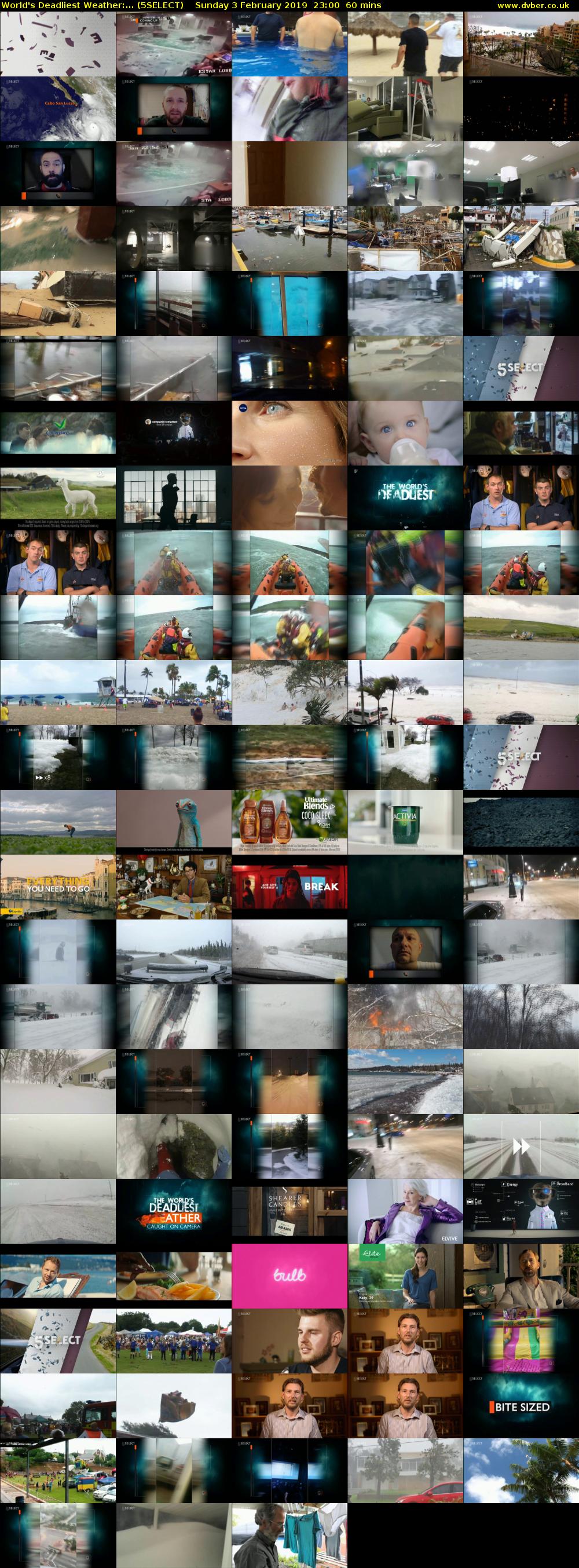 World's Deadliest Weather:... (5SELECT) Sunday 3 February 2019 23:00 - 00:00