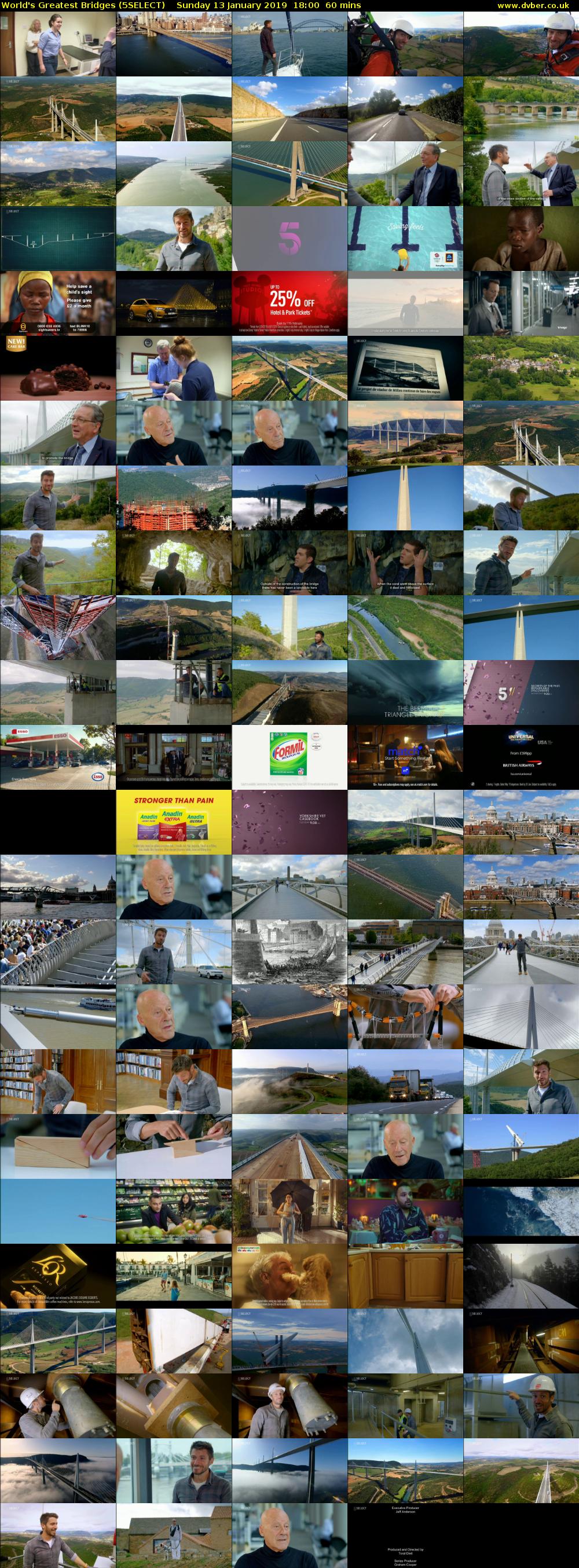 World's Greatest Bridges (5SELECT) Sunday 13 January 2019 18:00 - 19:00