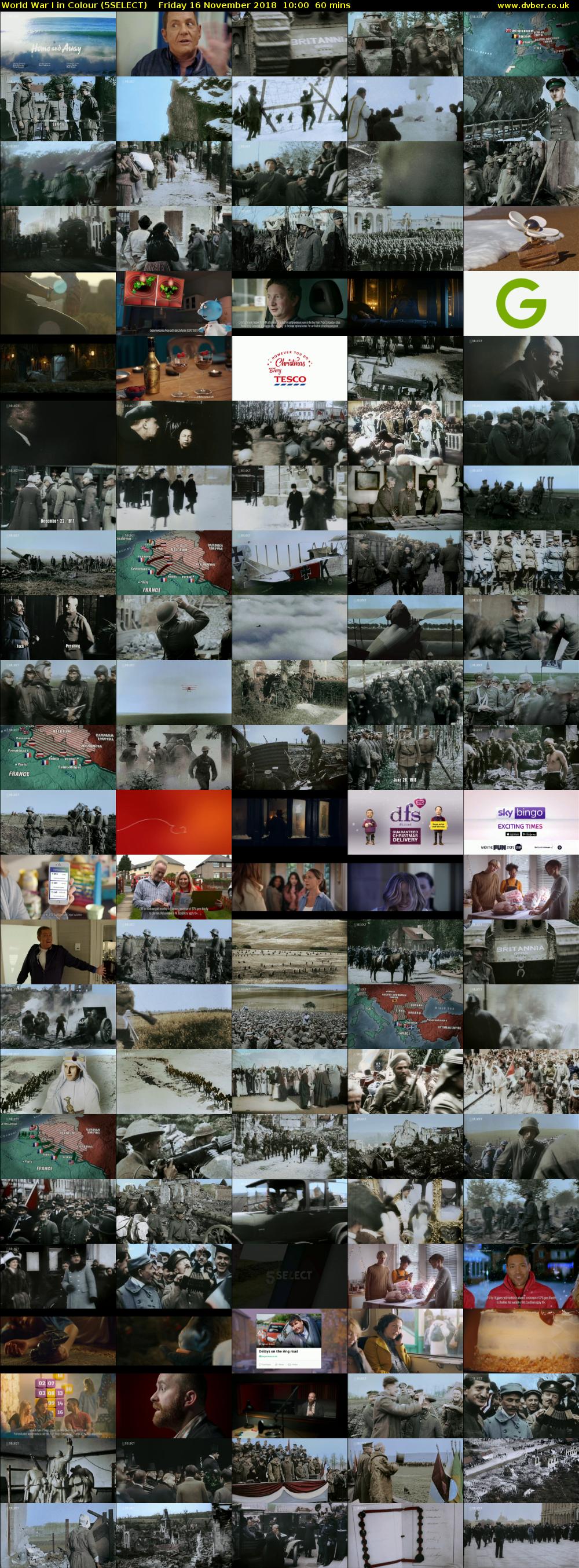 World War I in Colour (5SELECT) Friday 16 November 2018 10:00 - 11:00