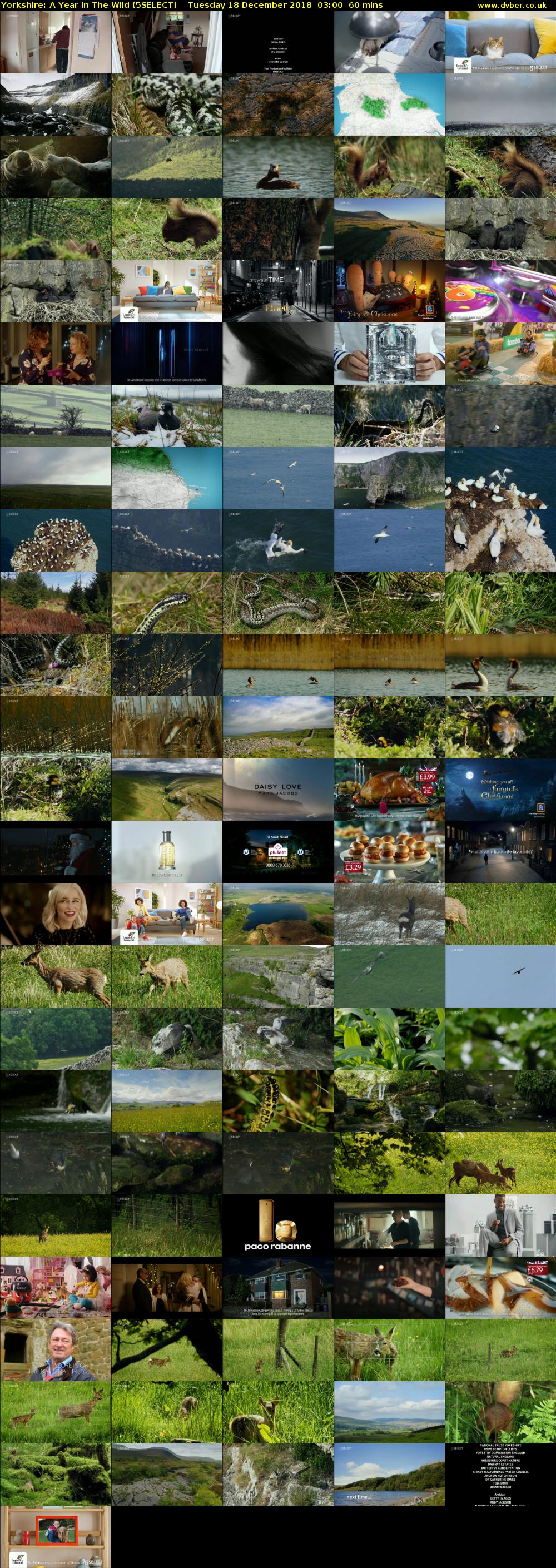 Yorkshire: A Year in The Wild (5SELECT) Tuesday 18 December 2018 03:00 - 04:00