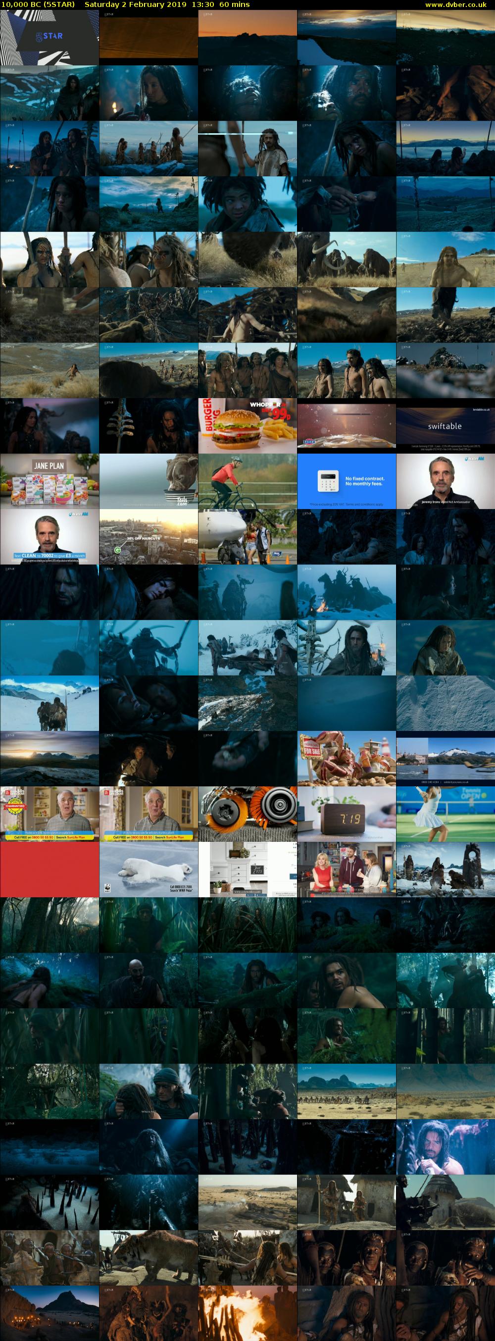 10,000 BC (5STAR) Saturday 2 February 2019 13:30 - 14:30