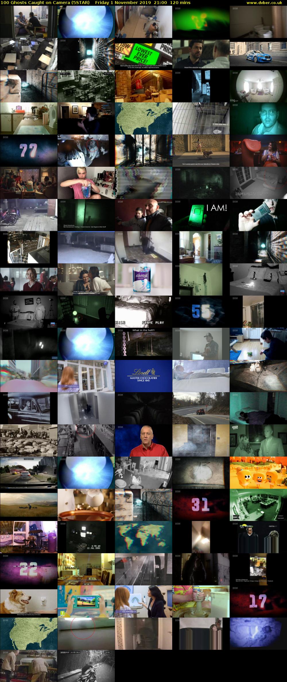 100 Ghosts Caught on Camera (5STAR) Friday 1 November 2019 21:00 - 23:00