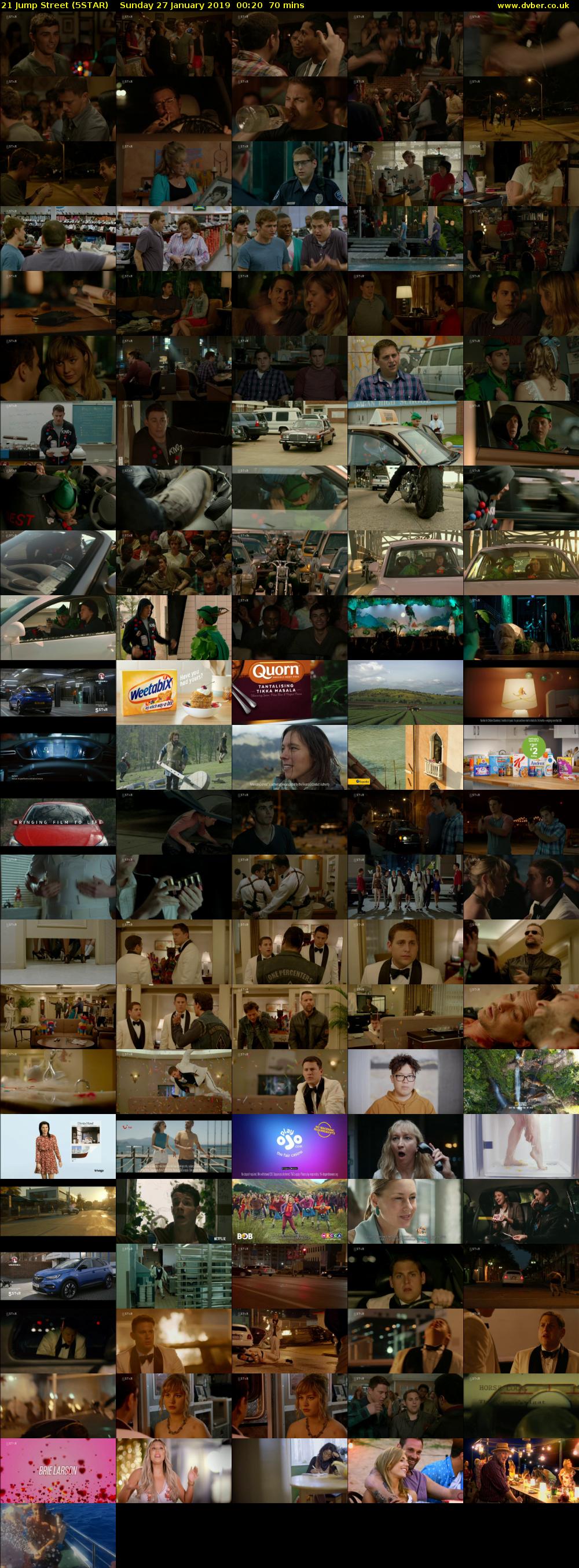 21 Jump Street (5STAR) Sunday 27 January 2019 00:20 - 01:30