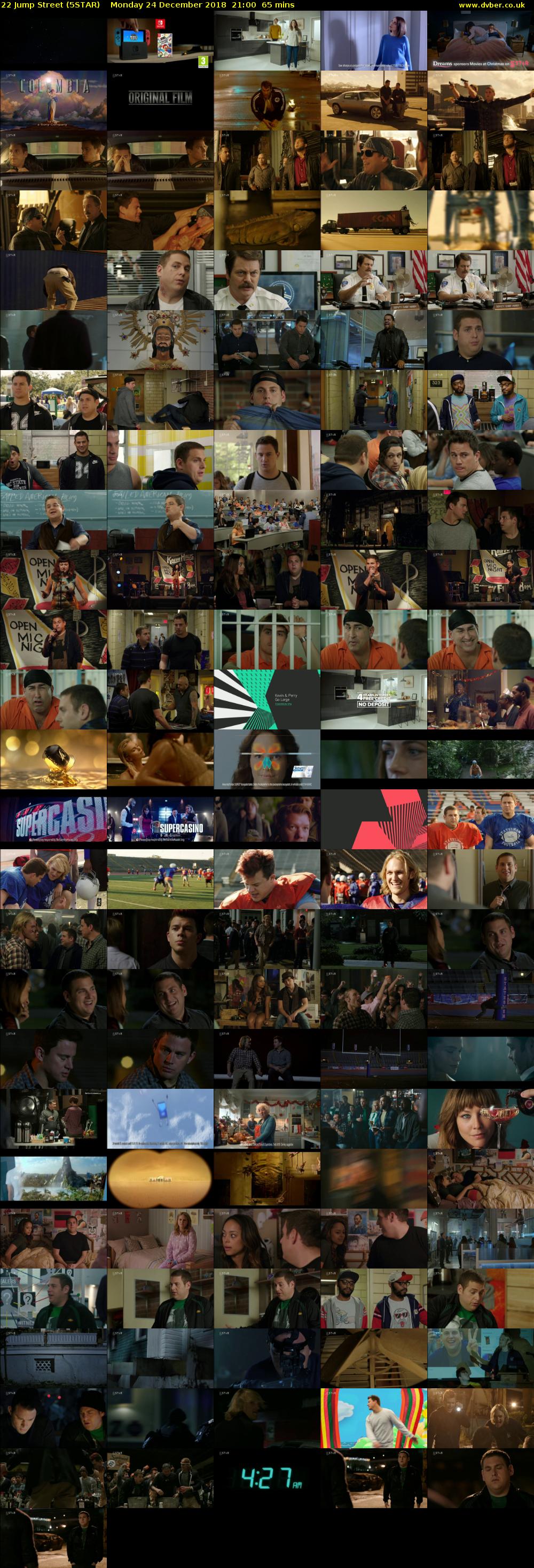 22 Jump Street (5STAR) Monday 24 December 2018 21:00 - 22:05