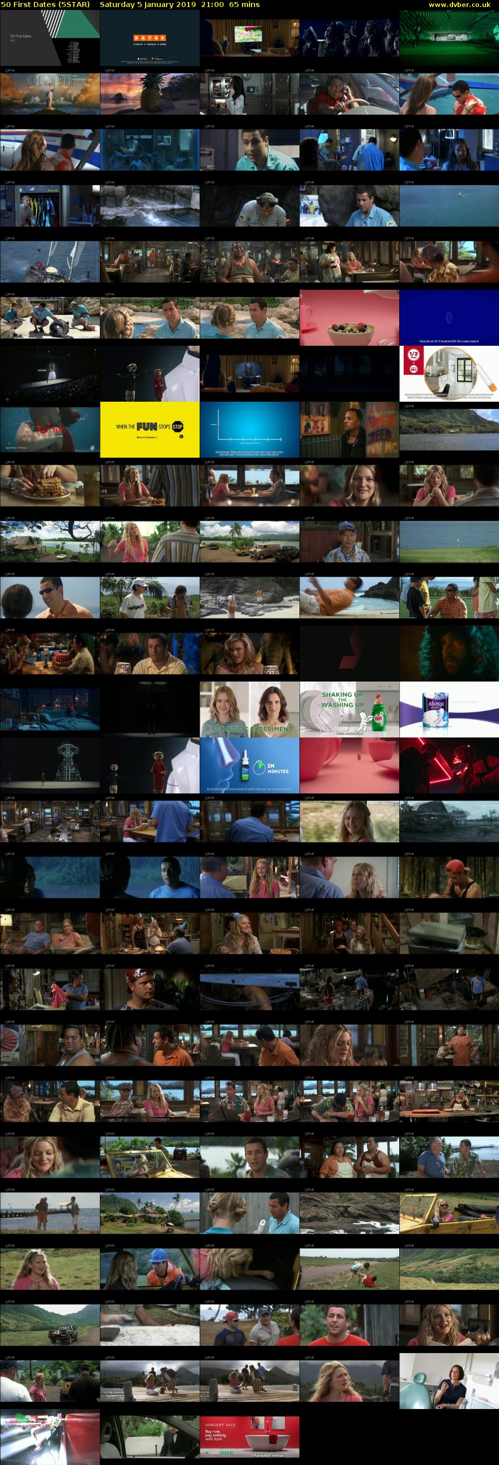 50 First Dates (5STAR) Saturday 5 January 2019 21:00 - 22:05