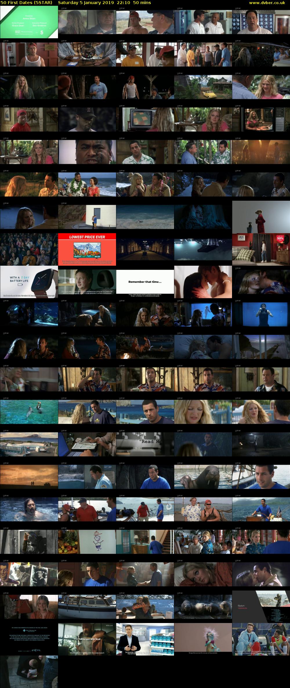 50 First Dates (5STAR) Saturday 5 January 2019 22:10 - 23:00