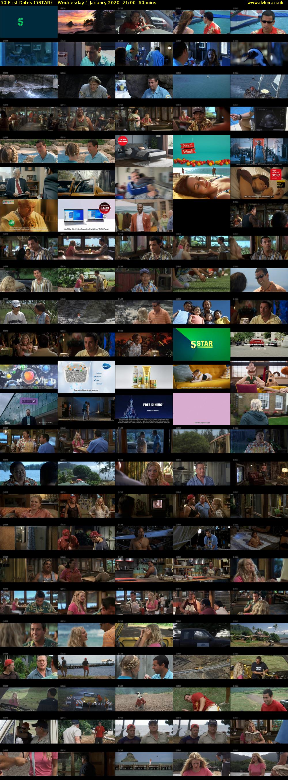 50 First Dates (5STAR) Wednesday 1 January 2020 21:00 - 22:00