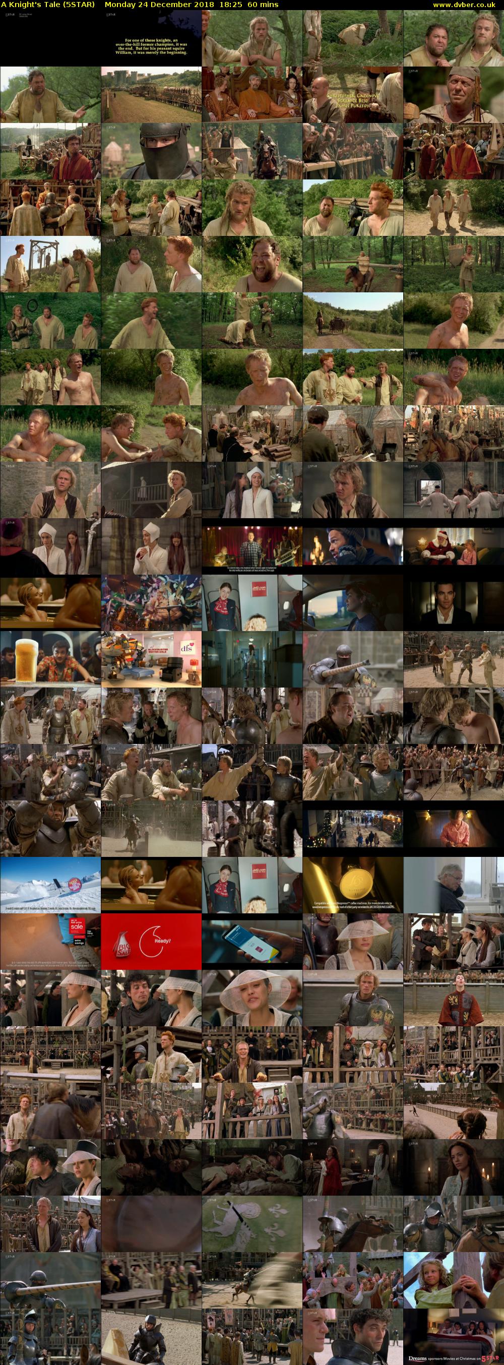 A Knight's Tale (5STAR) Monday 24 December 2018 18:25 - 19:25