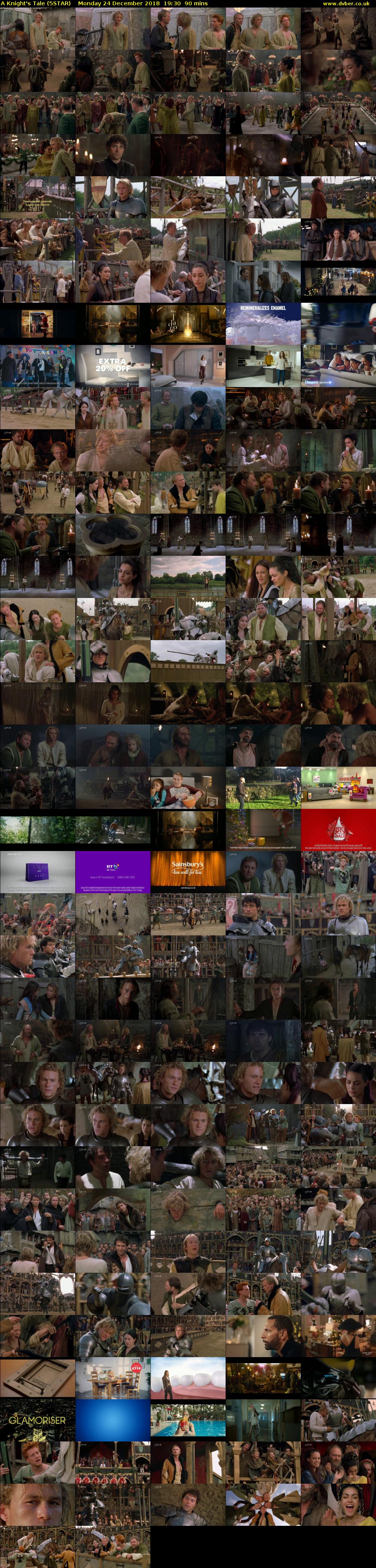 A Knight's Tale (5STAR) Monday 24 December 2018 19:30 - 21:00