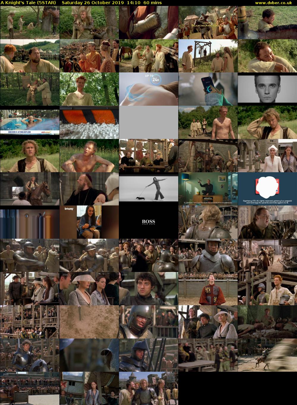 A Knight's Tale (5STAR) Saturday 26 October 2019 14:10 - 15:10