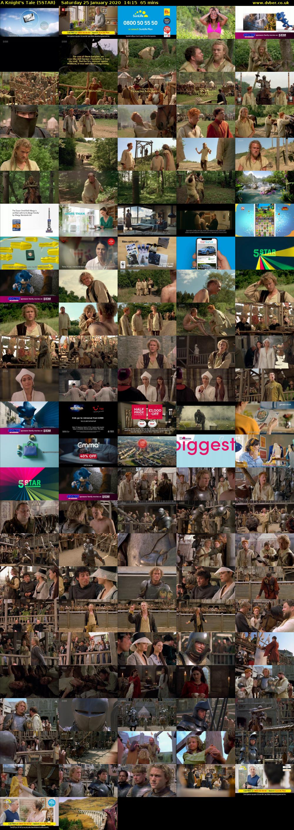 A Knight's Tale (5STAR) Saturday 25 January 2020 14:15 - 15:20
