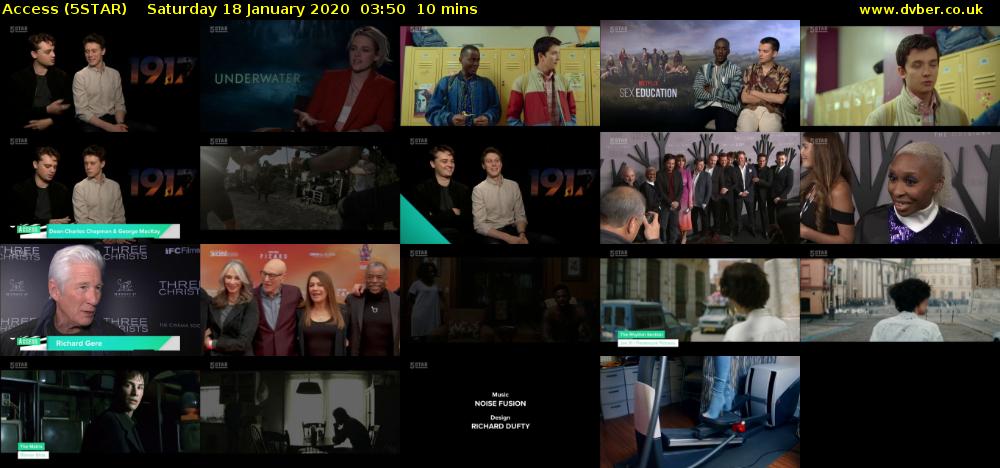 Access (5STAR) Saturday 18 January 2020 03:50 - 04:00