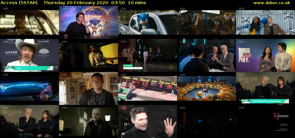 Access (5STAR) Thursday 20 February 2020 03:50 - 04:00