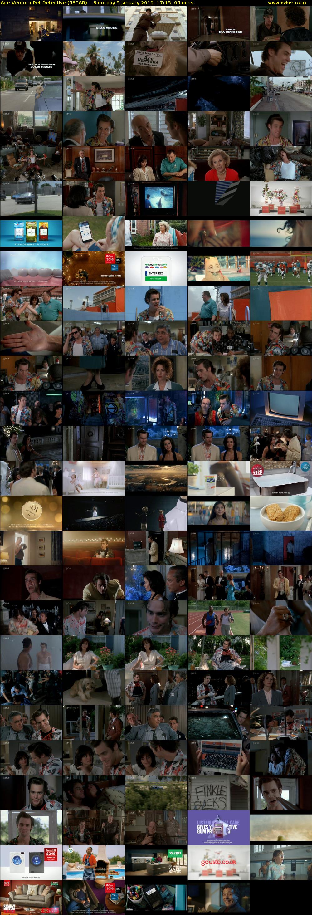 Ace Ventura Pet Detective (5STAR) Saturday 5 January 2019 17:15 - 18:20