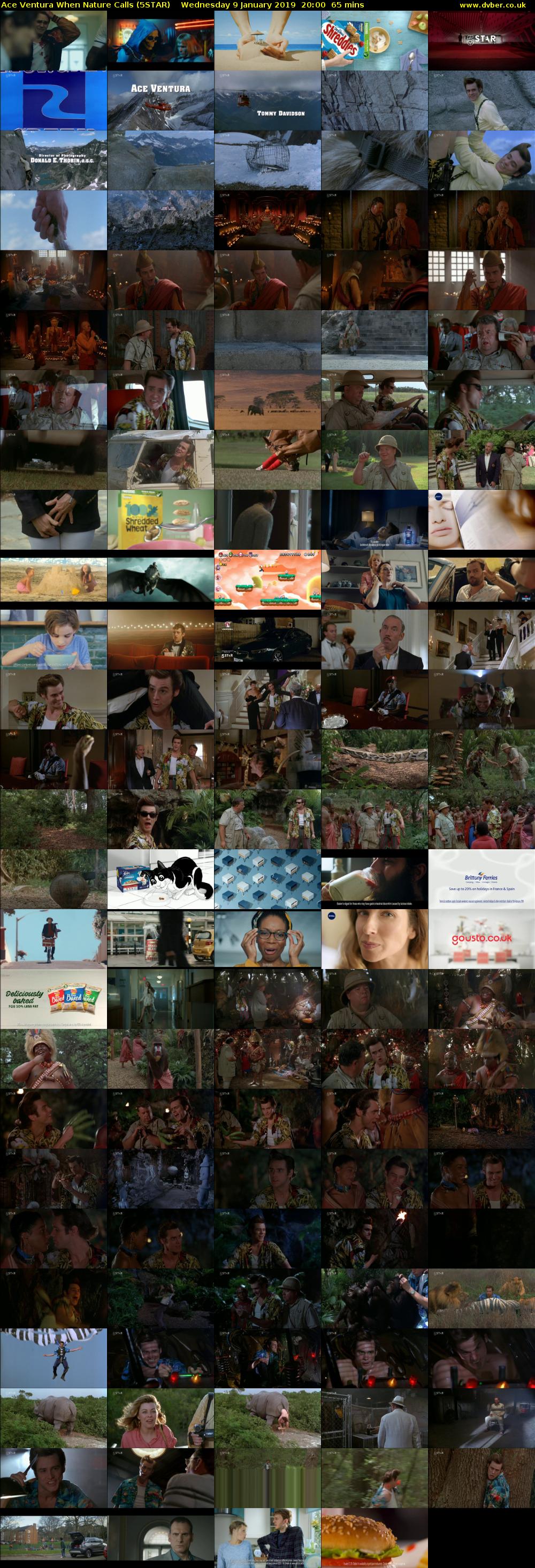 Ace Ventura When Nature Calls (5STAR) Wednesday 9 January 2019 20:00 - 21:05