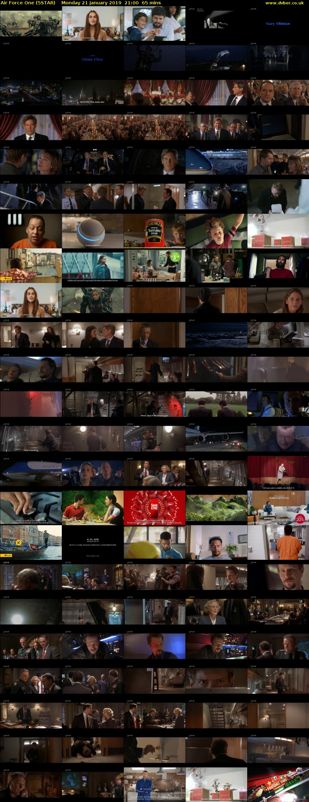 Air Force One (5STAR) Monday 21 January 2019 21:00 - 22:05