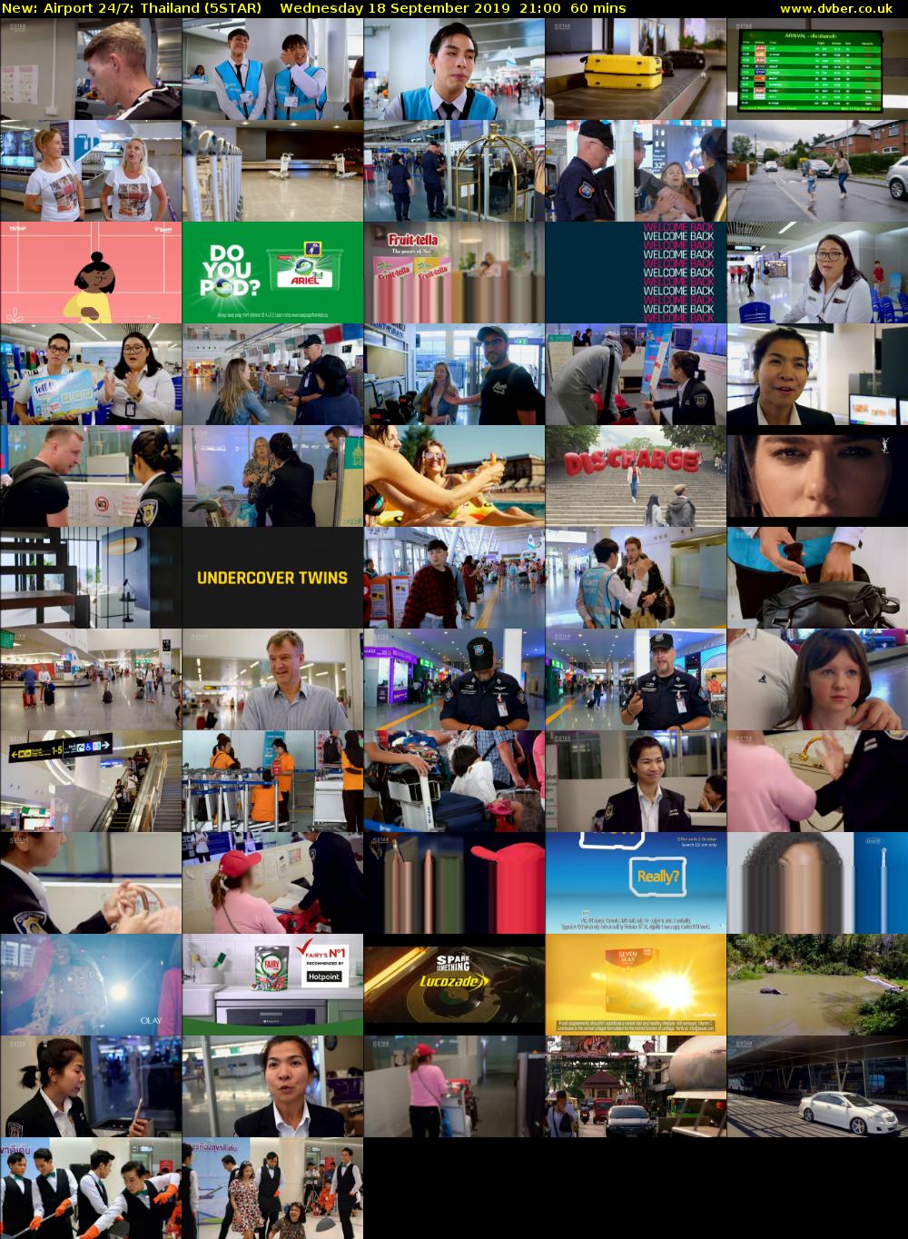 Airport 24/7: Thailand (5STAR) Wednesday 18 September 2019 21:00 - 22:00