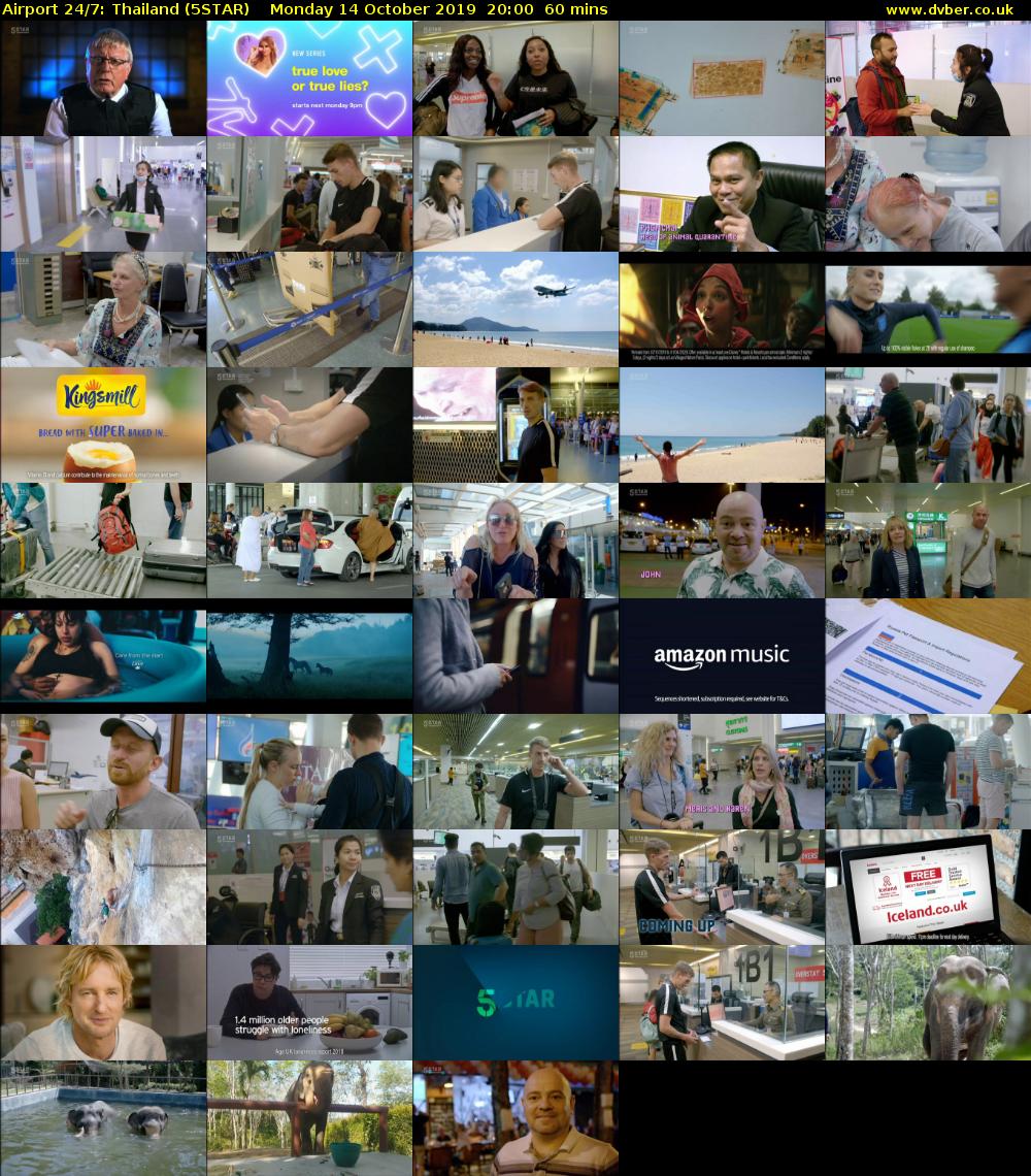 Airport 24/7: Thailand (5STAR) Monday 14 October 2019 20:00 - 21:00