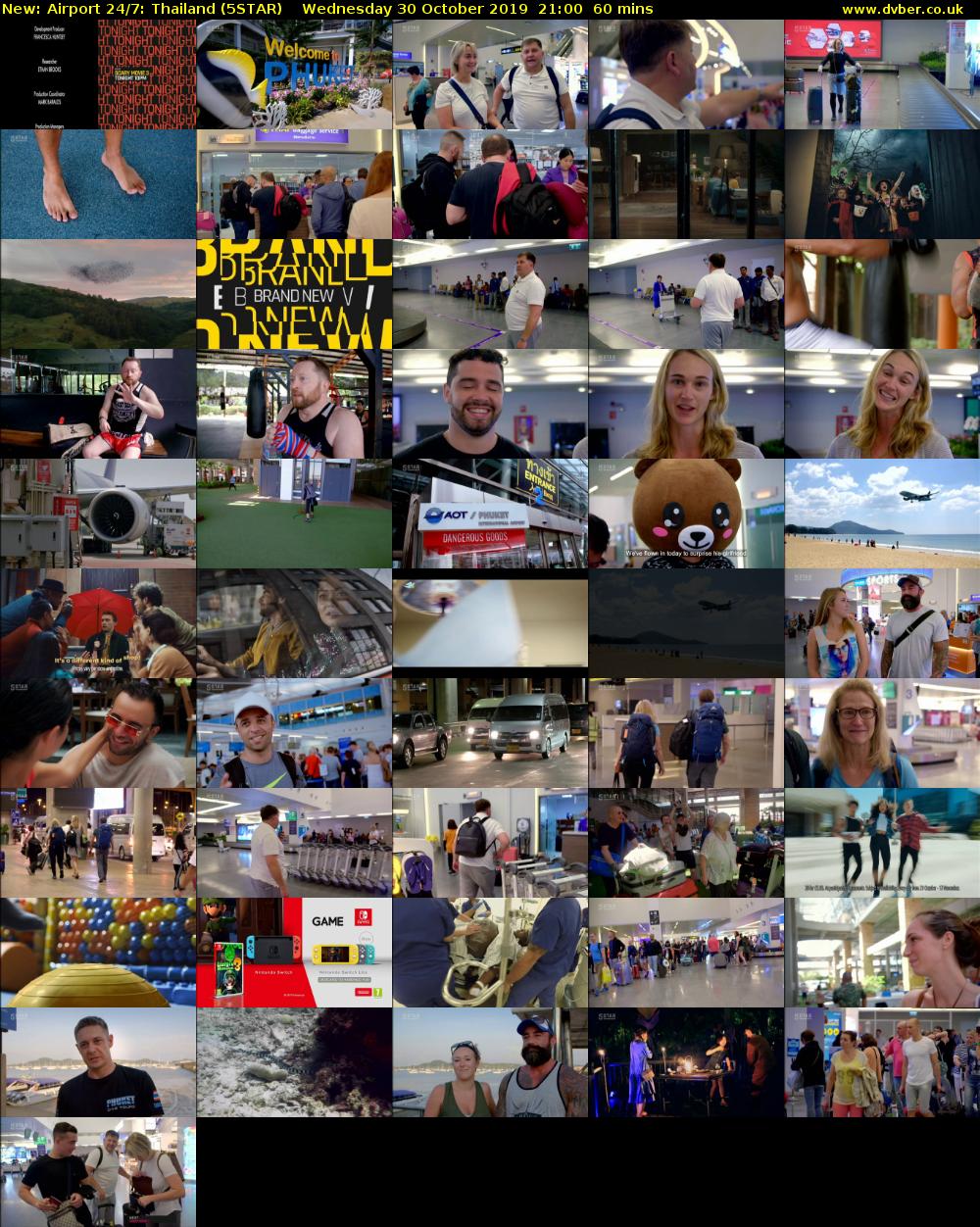 Airport 24/7: Thailand (5STAR) Wednesday 30 October 2019 21:00 - 22:00