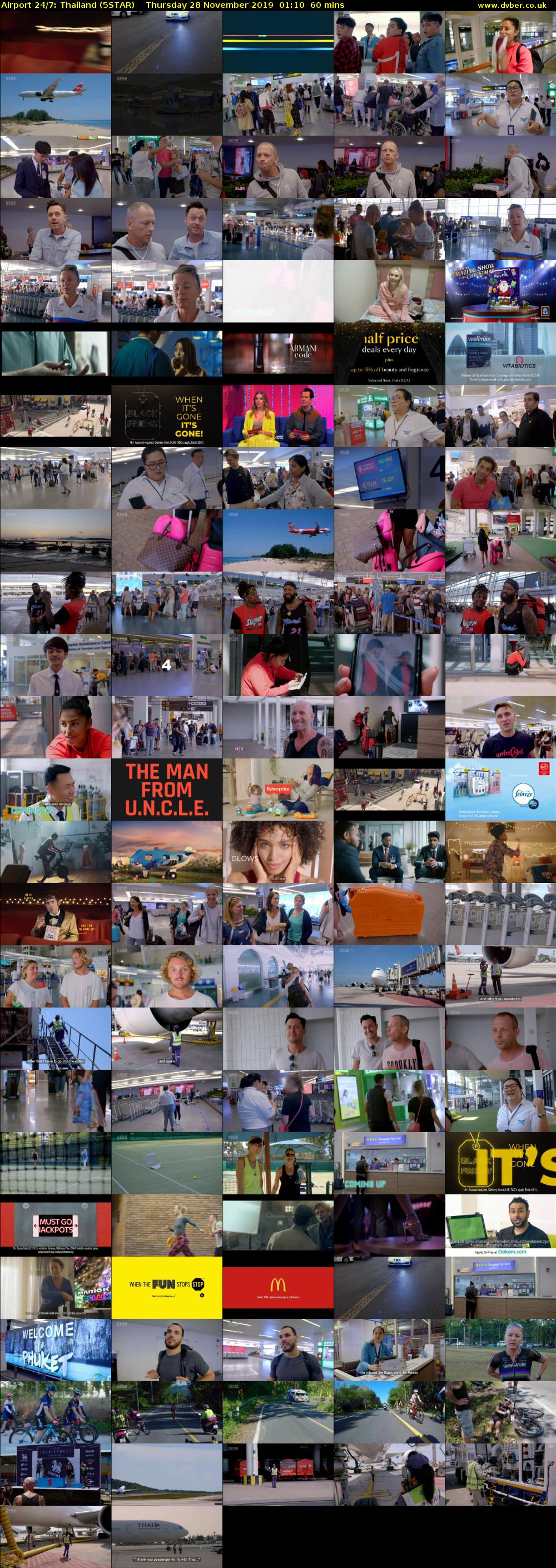 Airport 24/7: Thailand (5STAR) Thursday 28 November 2019 01:10 - 02:10
