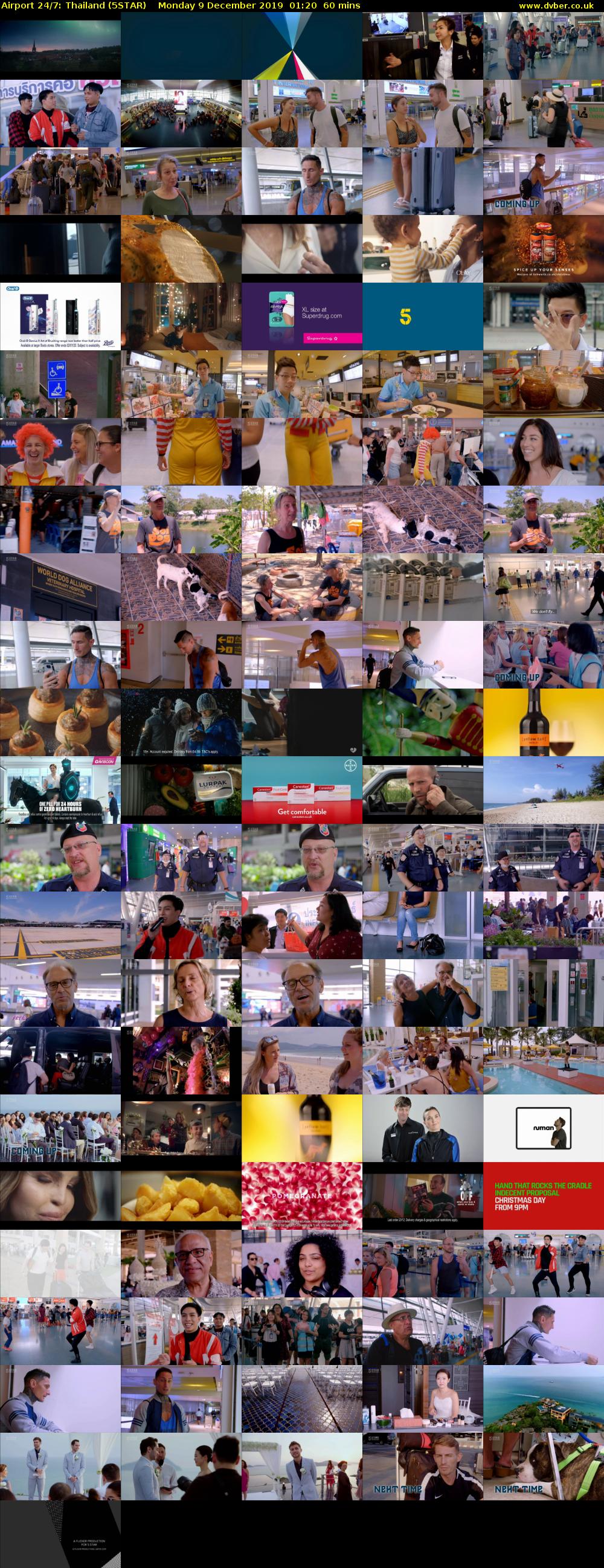 Airport 24/7: Thailand (5STAR) Monday 9 December 2019 01:20 - 02:20