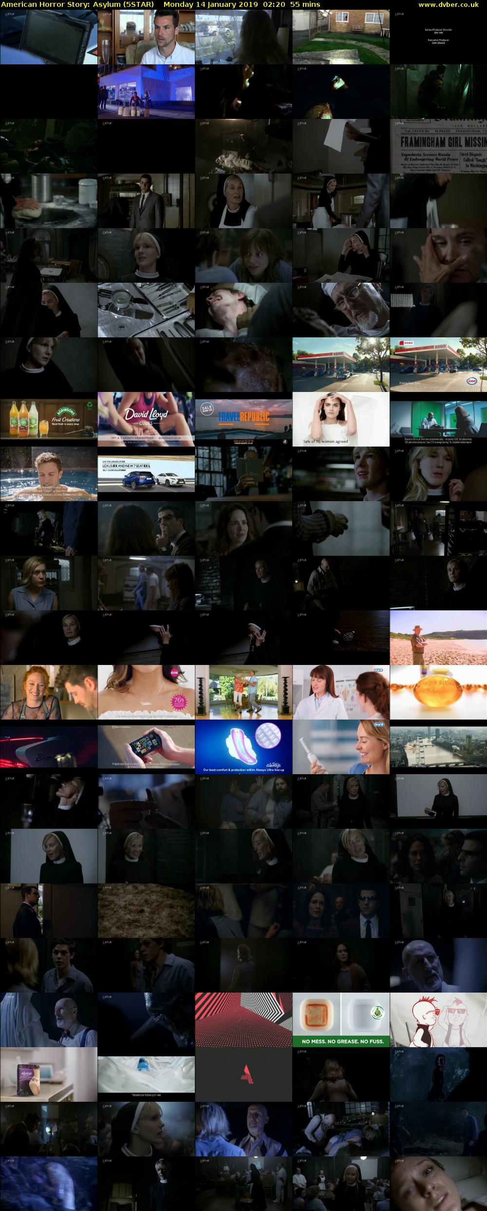 American Horror Story: Asylum (5STAR) Monday 14 January 2019 02:20 - 03:15