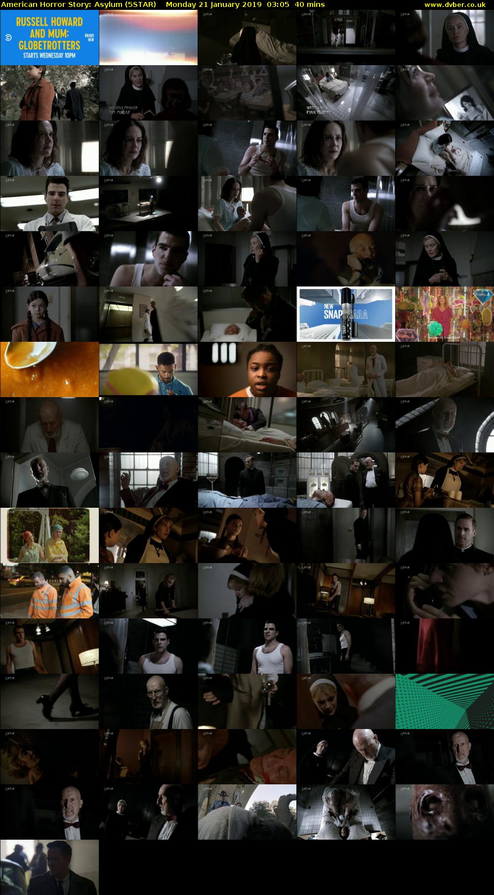 American Horror Story: Asylum (5STAR) Monday 21 January 2019 03:05 - 03:45