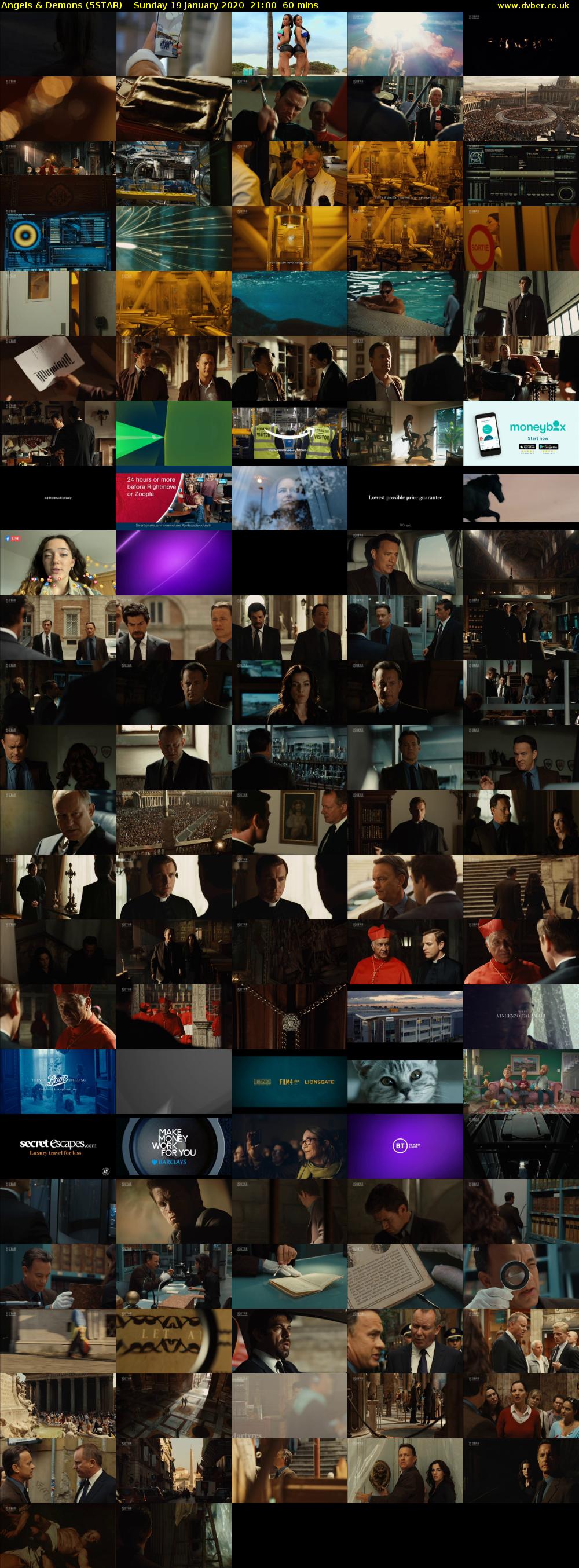 Angels & Demons (5STAR) Sunday 19 January 2020 21:00 - 22:00