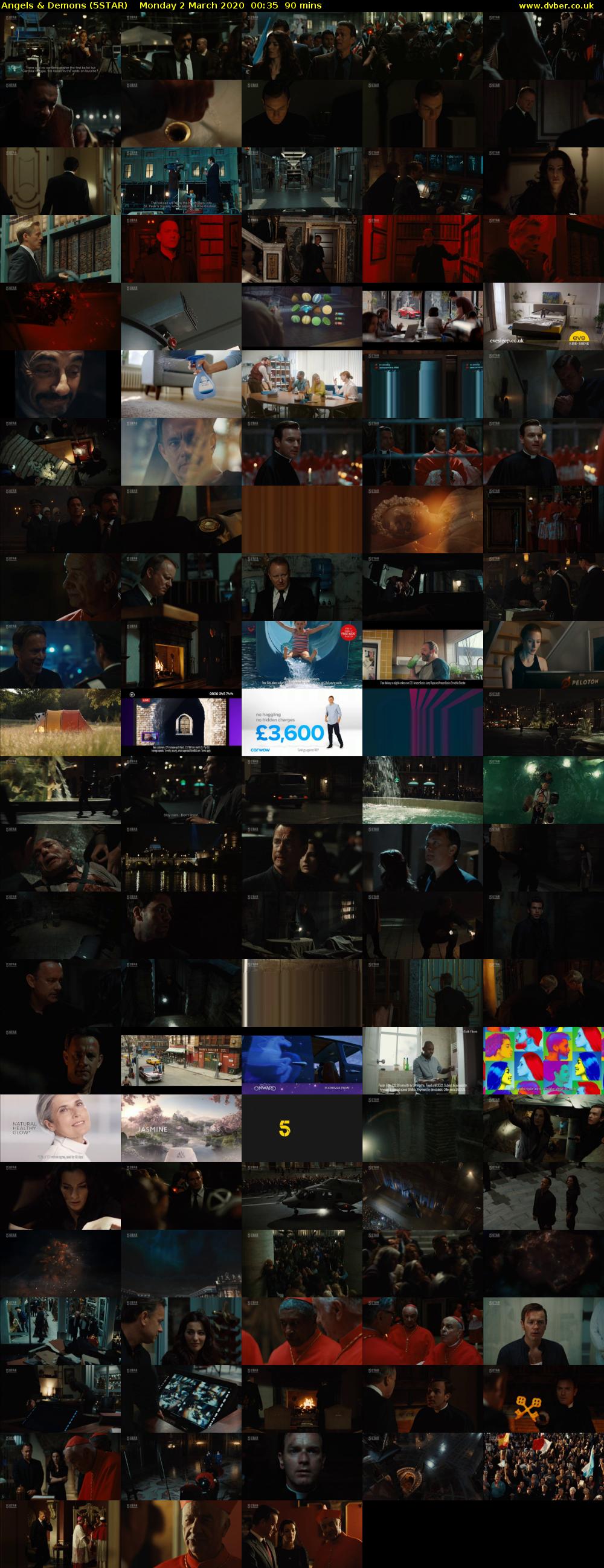 Angels & Demons (5STAR) Monday 2 March 2020 00:35 - 02:05