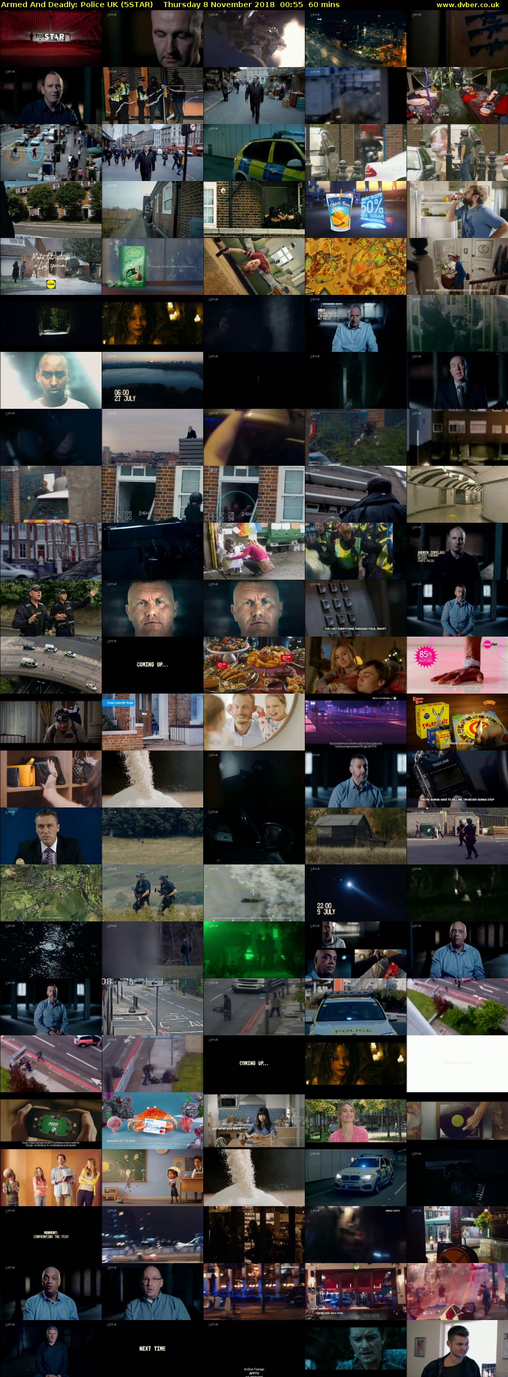 Armed And Deadly: Police UK (5STAR) Thursday 8 November 2018 00:55 - 01:55