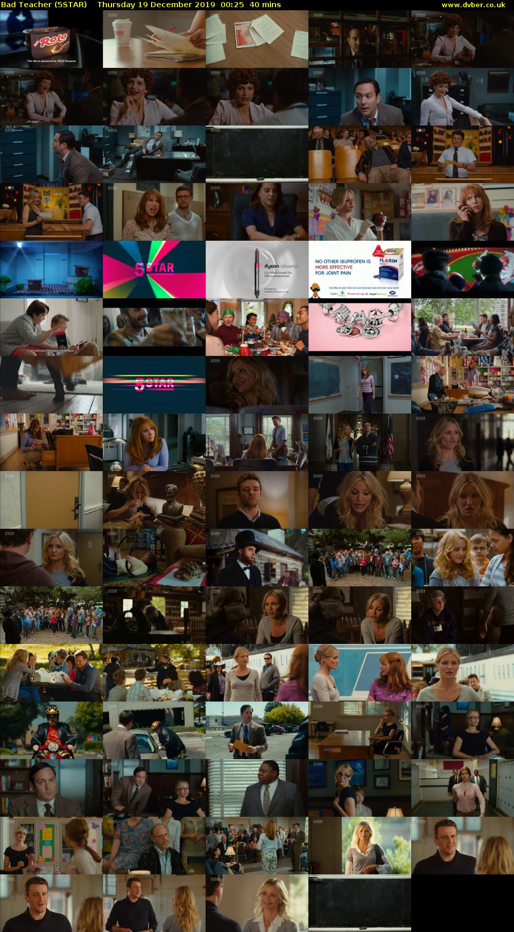 Bad Teacher (5STAR) Thursday 19 December 2019 00:25 - 01:05
