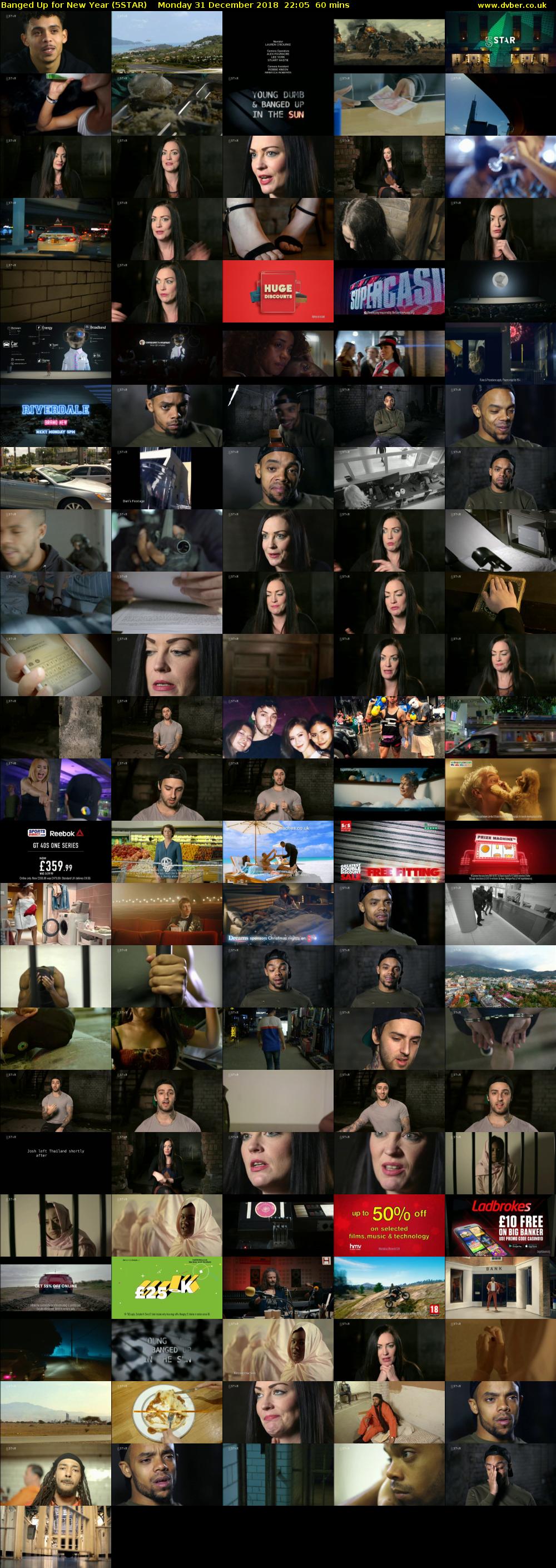 Banged Up for New Year (5STAR) Monday 31 December 2018 22:05 - 23:05