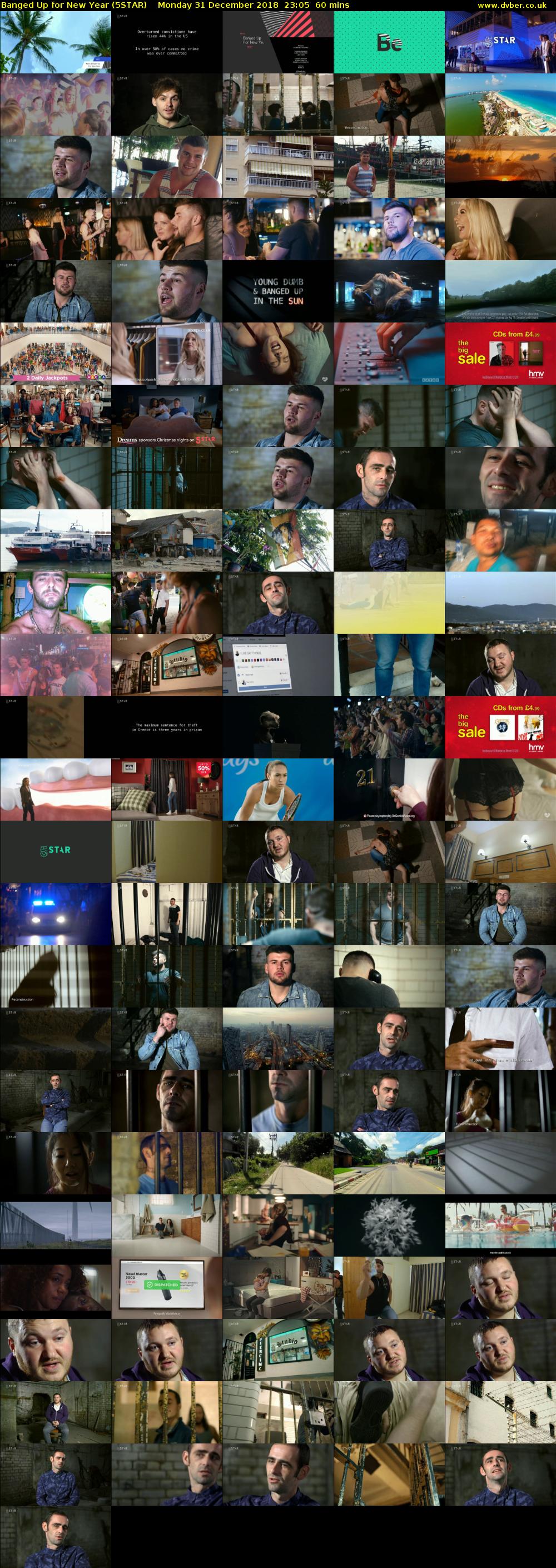 Banged Up for New Year (5STAR) Monday 31 December 2018 23:05 - 00:05