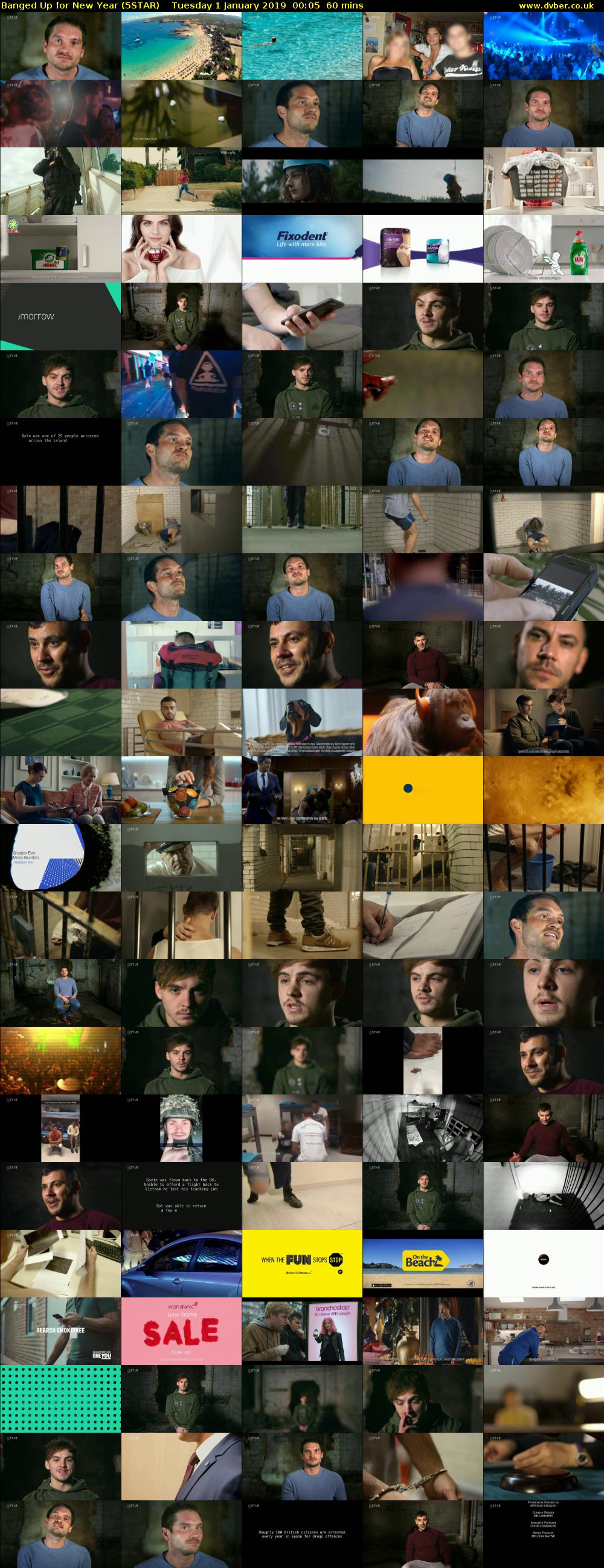 Banged Up for New Year (5STAR) Tuesday 1 January 2019 00:05 - 01:05