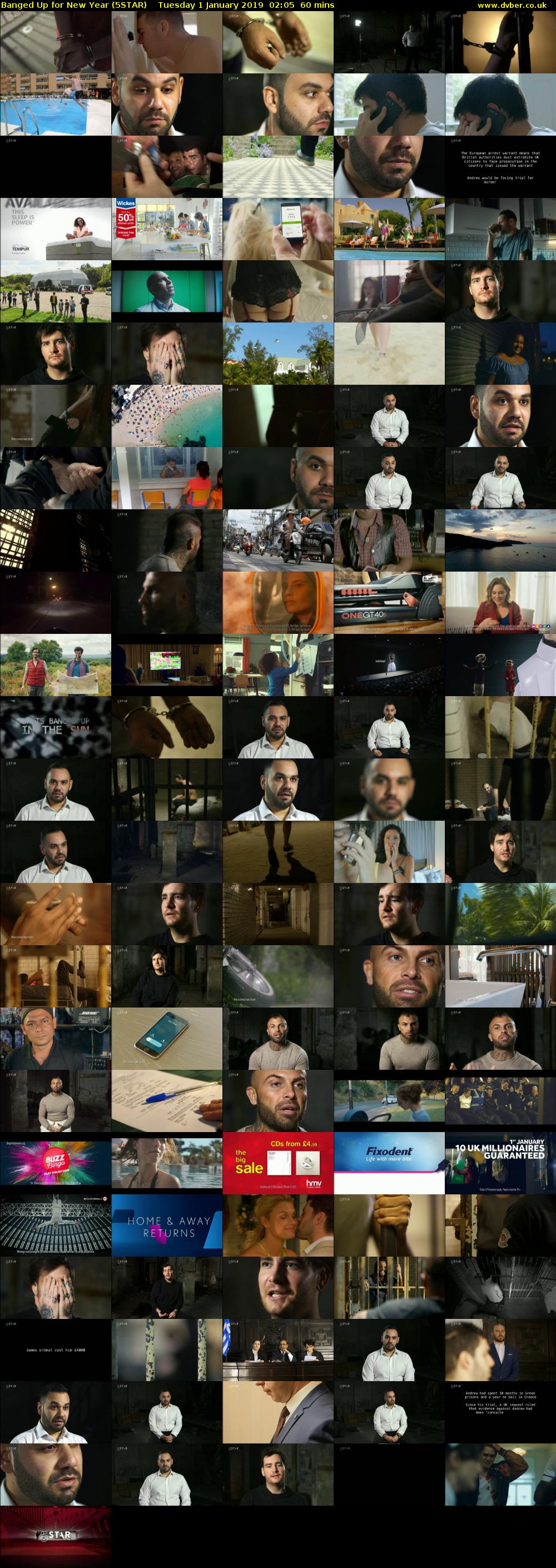 Banged Up for New Year (5STAR) Tuesday 1 January 2019 02:05 - 03:05