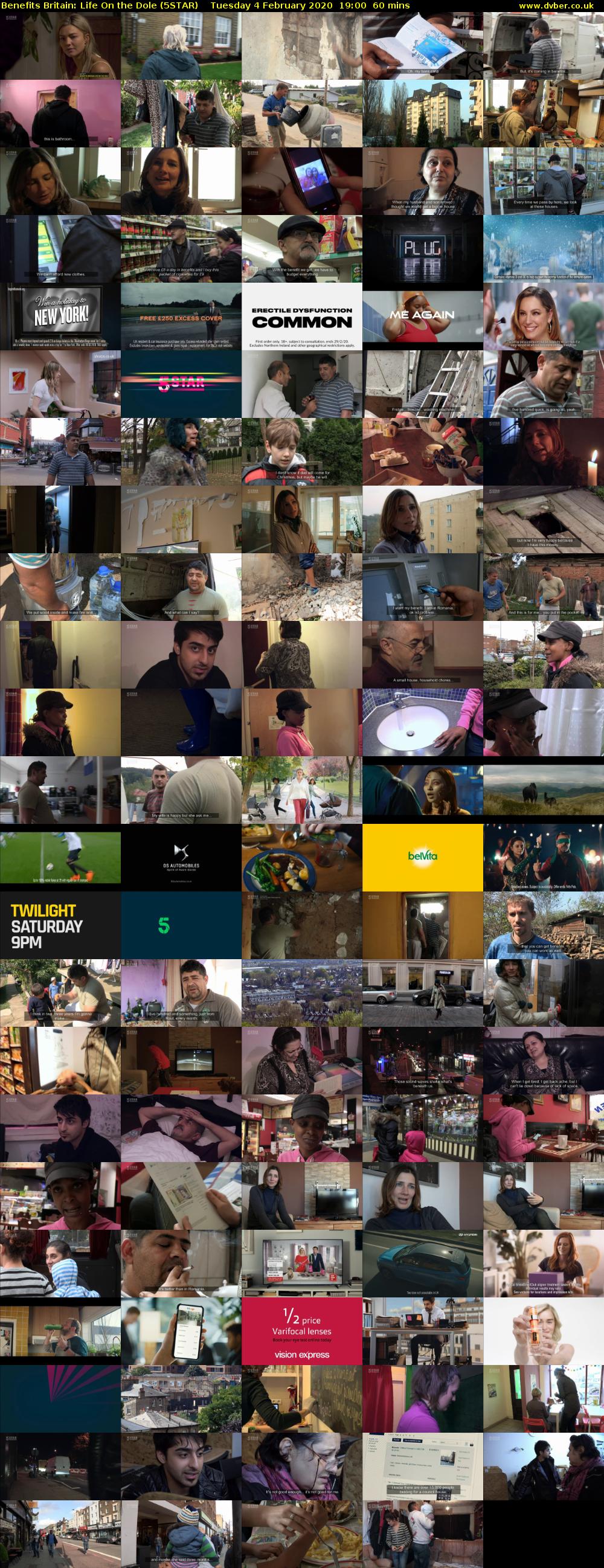 Benefits Britain: Life On the Dole (5STAR) Tuesday 4 February 2020 19:00 - 20:00